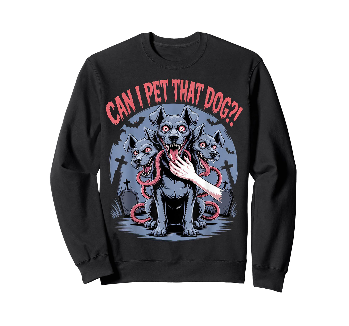 Can I Pet That Dog Cerberus Horror Halloween Dog Lover Pet T-Shirt