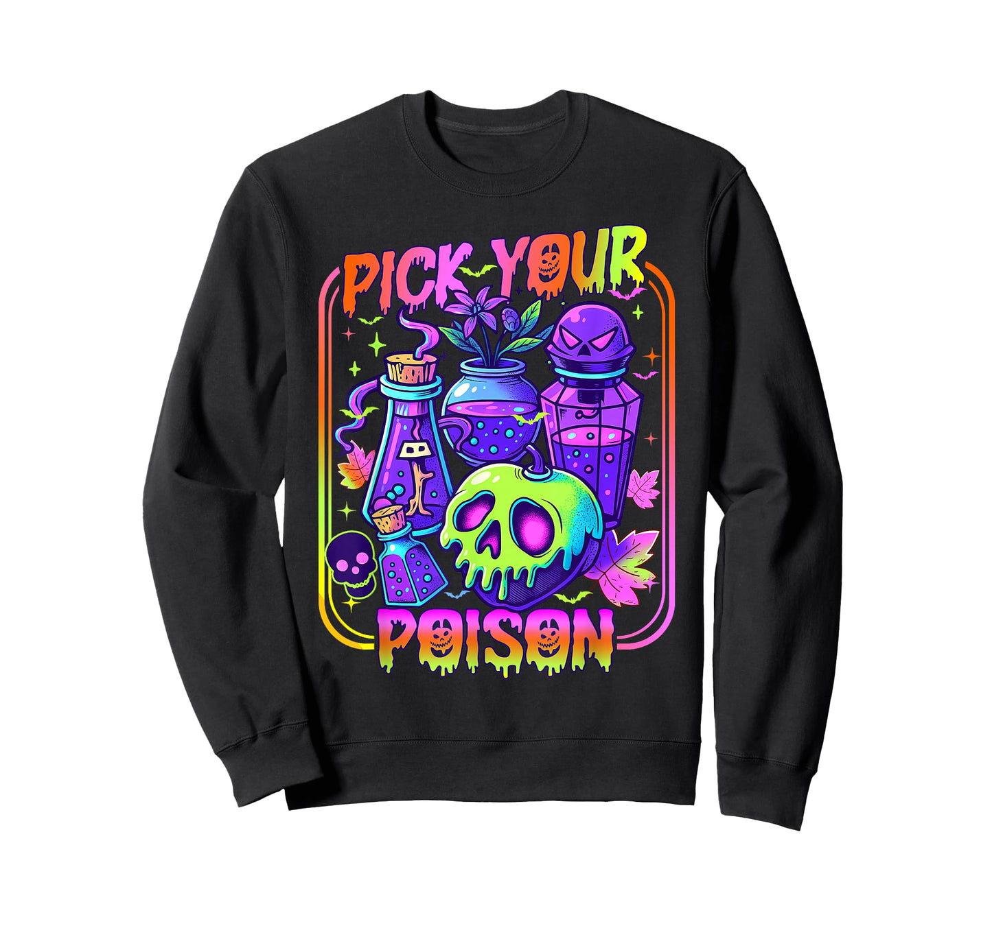 Pick Your Poison Happy Halloween Day Party Spooky Funny T-Shirt