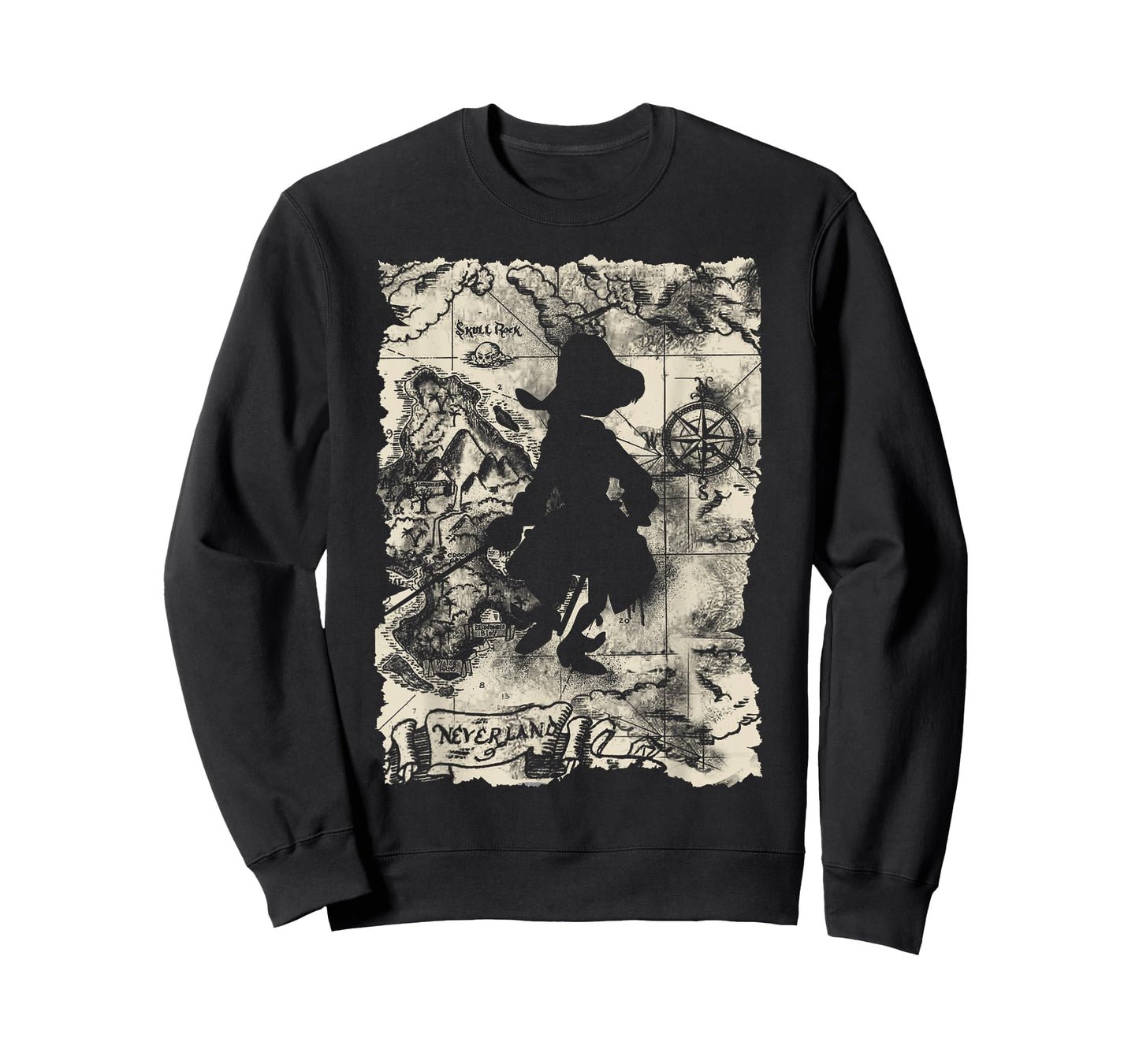 Disney - Captain Hook Map T-Shirt
