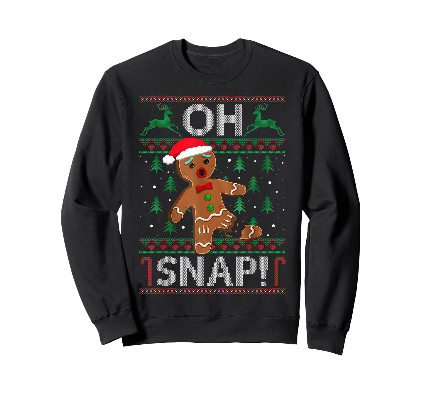 Oh Snap Gingerbread Man Christmas Funny Cookie Baking Xmas T-Shirt