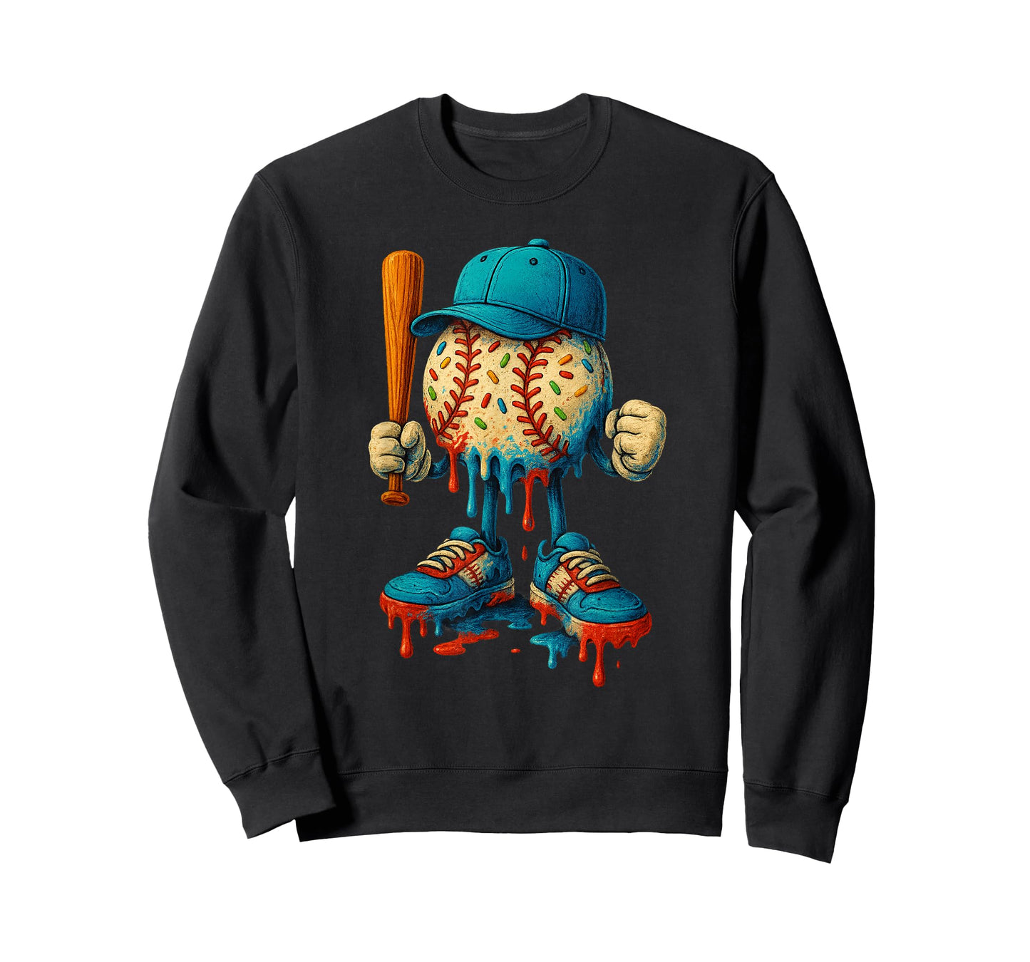 Baseball Lifestyle Youth Baseball Drip Icecream T-Shirt