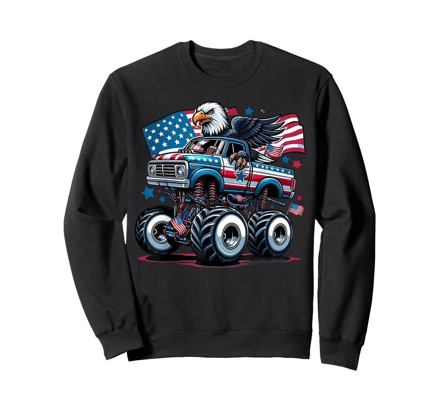 4th of July Shirts Boys American Flag USA Shirt Kids Eagle T-Shirt