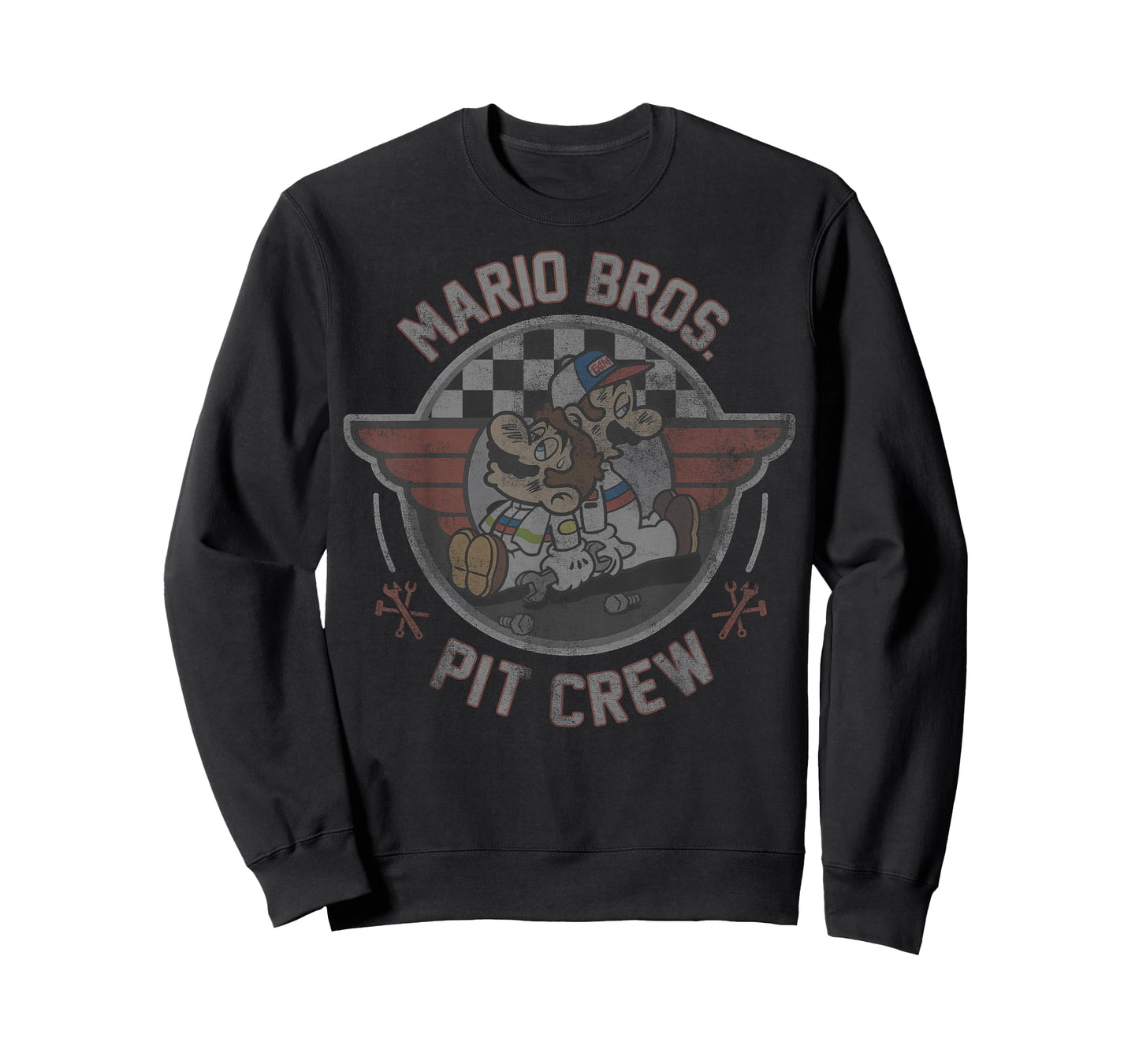 Mario Kart Mario & Luigi Mario Bros. Pit Crew Fade T-Shirt