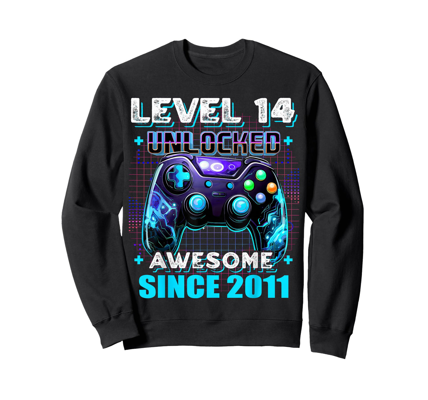 14th Birthday Boy Level 14 Gamer 14 Year Video Game Party T-Shirt