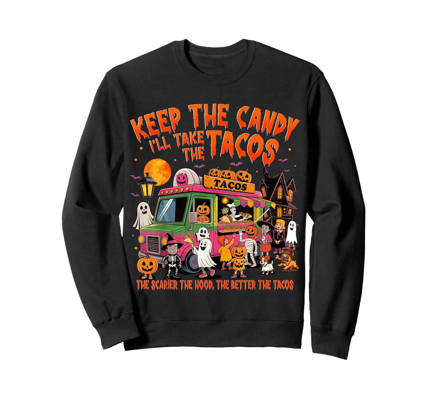Keep The Candy I'll Take The Tacos Funny Halloween Tacos T-Shirt