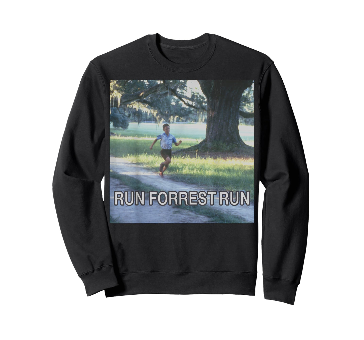 Forrest Gump Run Forrest Run Photo Panel T-Shirt