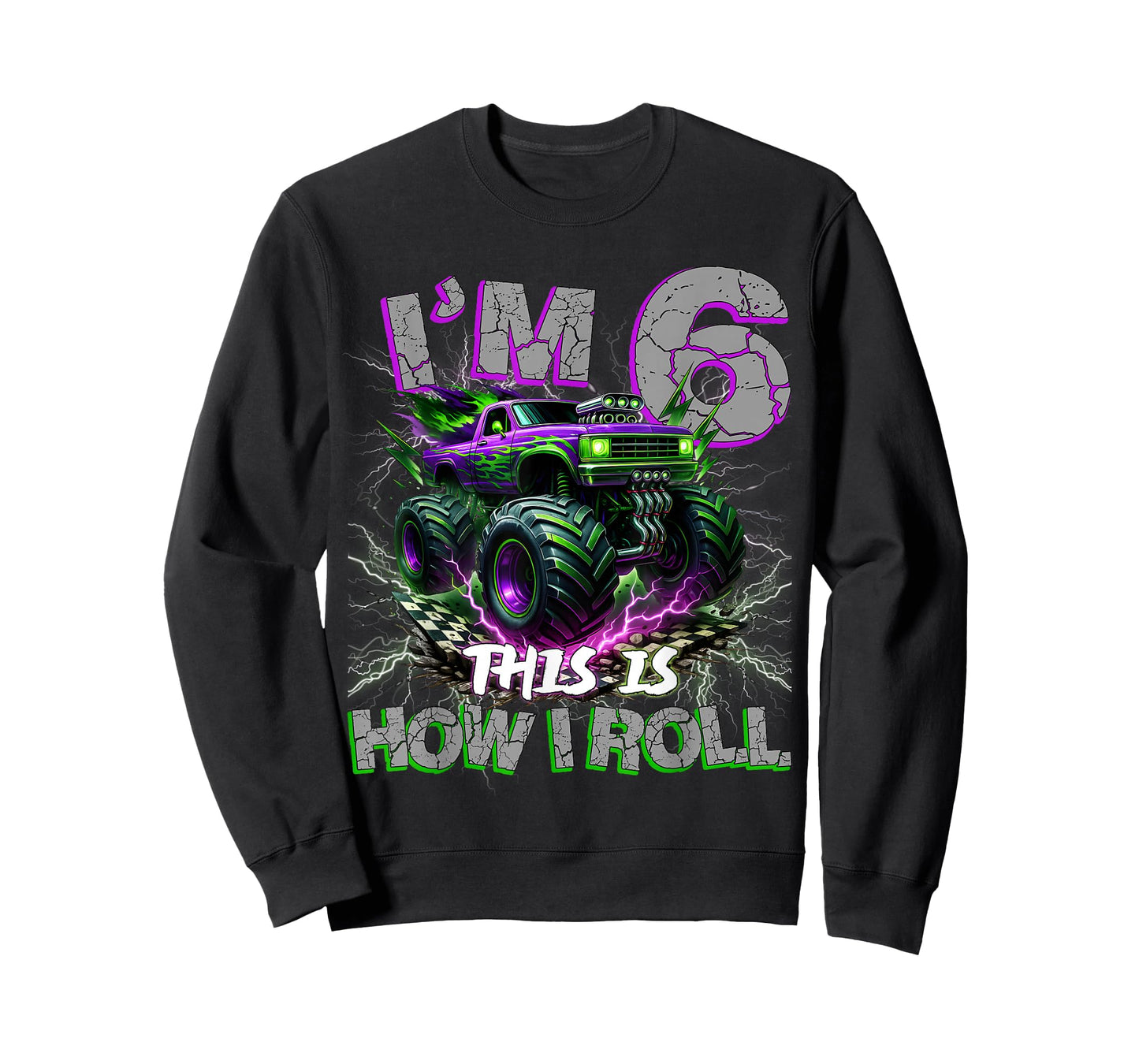 Im 6 Years Olds Monster Truck 6th Birthday Boy Gifts Outfit T-Shirt