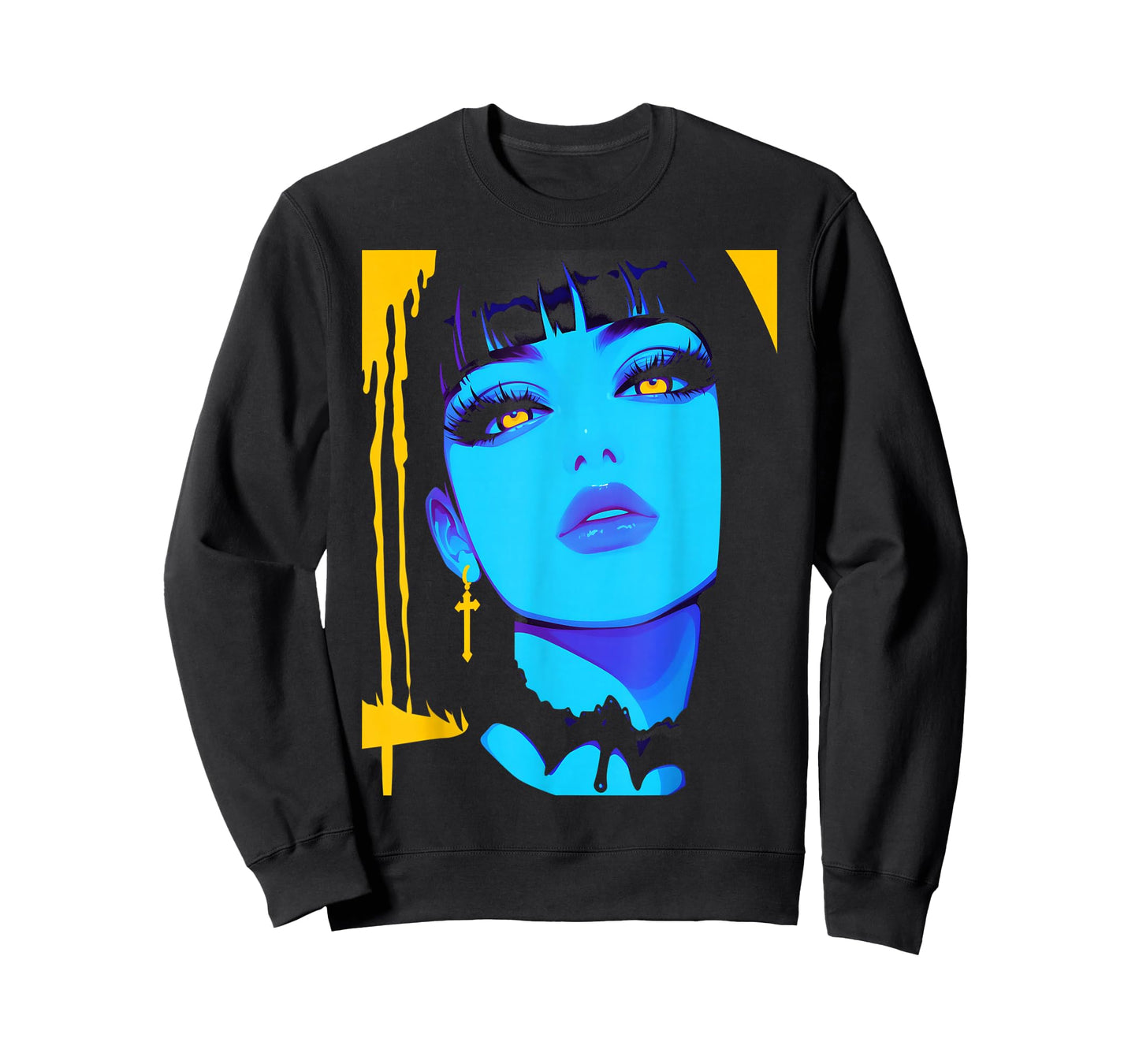 Cybergoth Cybercore Grunge Punk Goth Girl Alt Anime Manga T-Shirt