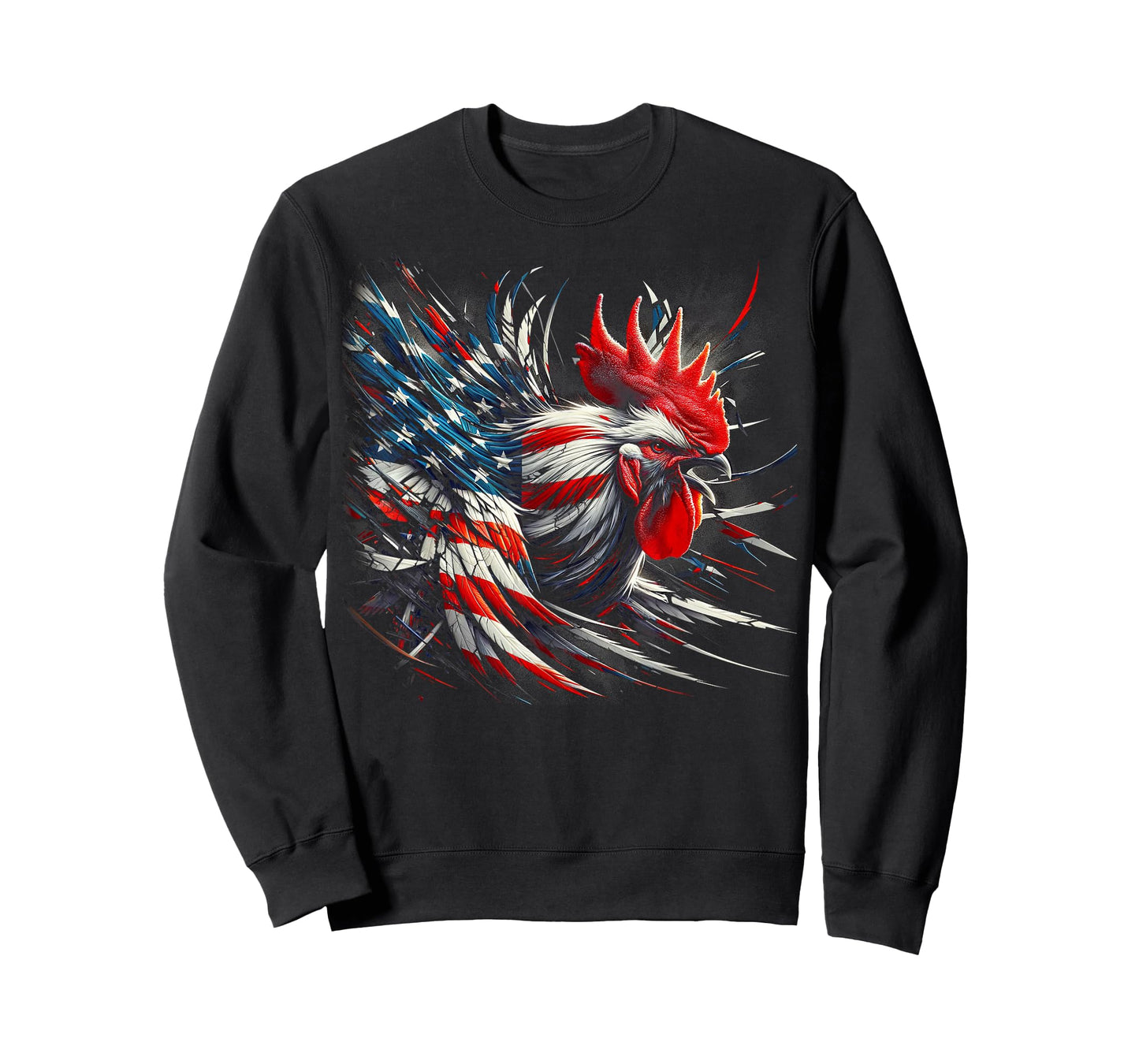 American Flag Rooster Chicken 4th of July Animal T-Shirt