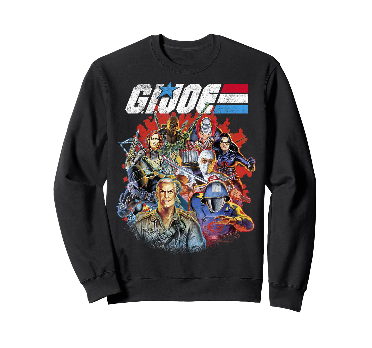 G.I. Joe Retro Group Shot American Hero Fade Logo T-Shirt