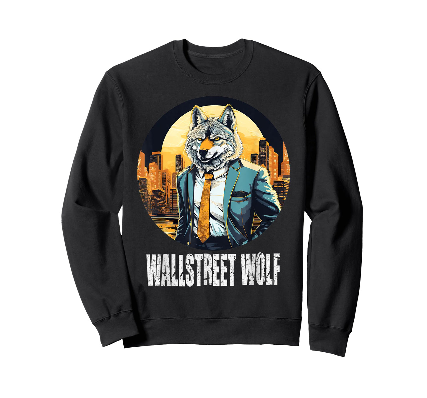 Funny best idea art cool Wallstreet Wolf T-Shirt