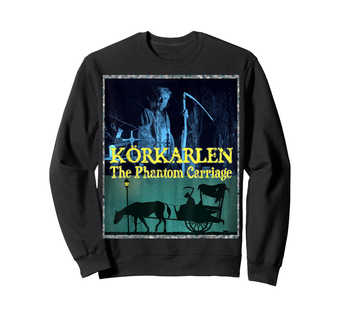 Vintage Classic Horror Körkarlen The Phantom Carriage T-Shirt