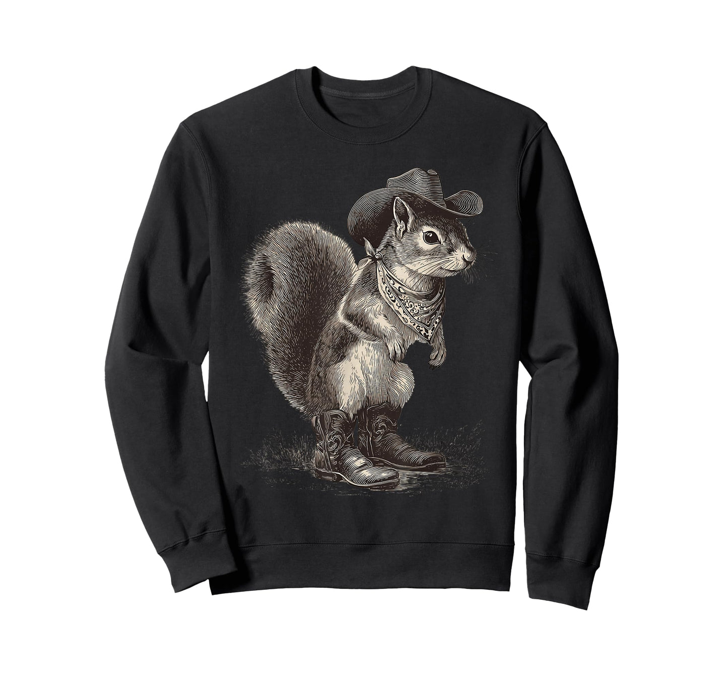 Country Cowboy Squirrel Vintage Rodeo Cowgirl Western Texax T-Shirt