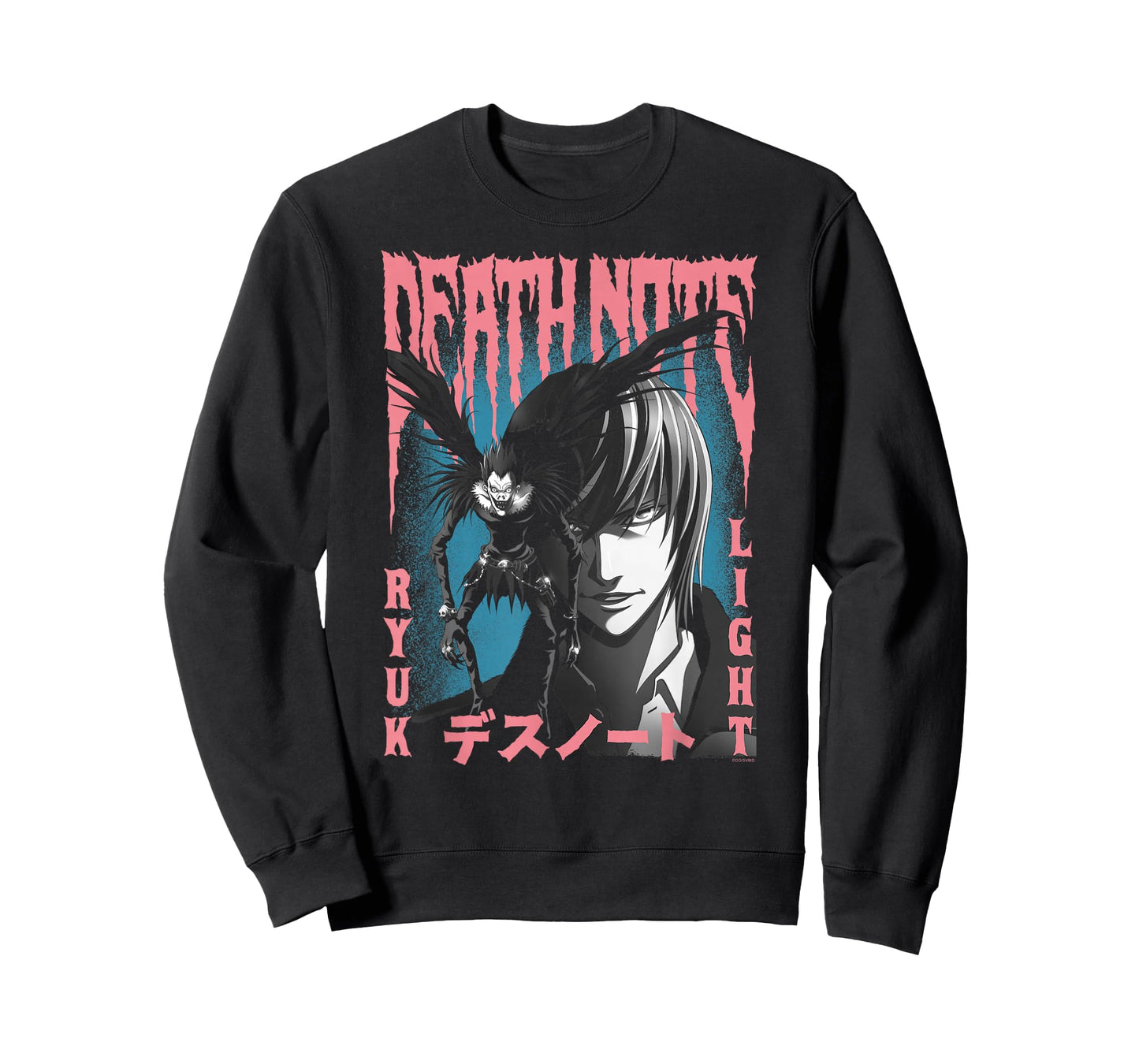 Death Note Pink and Blue Horror Poster Anime T-Shirt