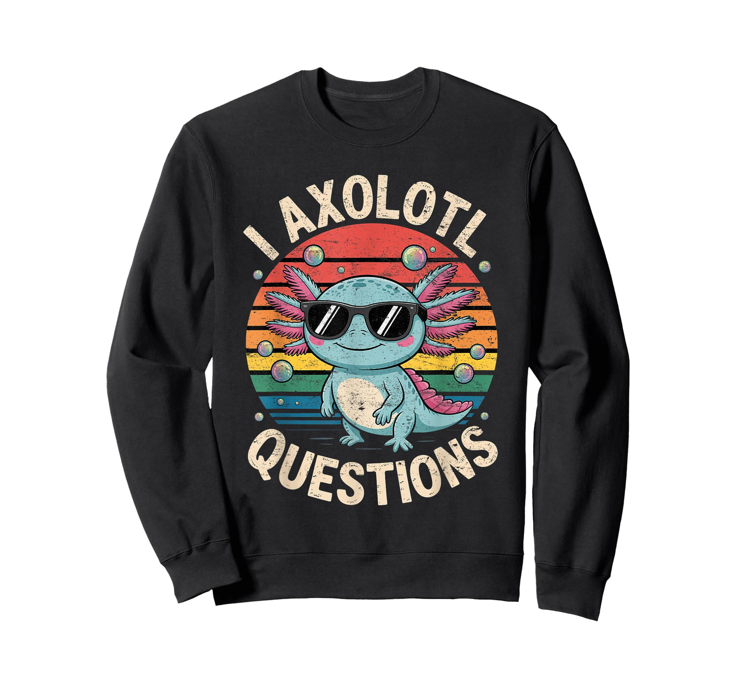 I Axolotl Questions Shirt Graphic Anime Cute Kids Boys Girls T-Shirt