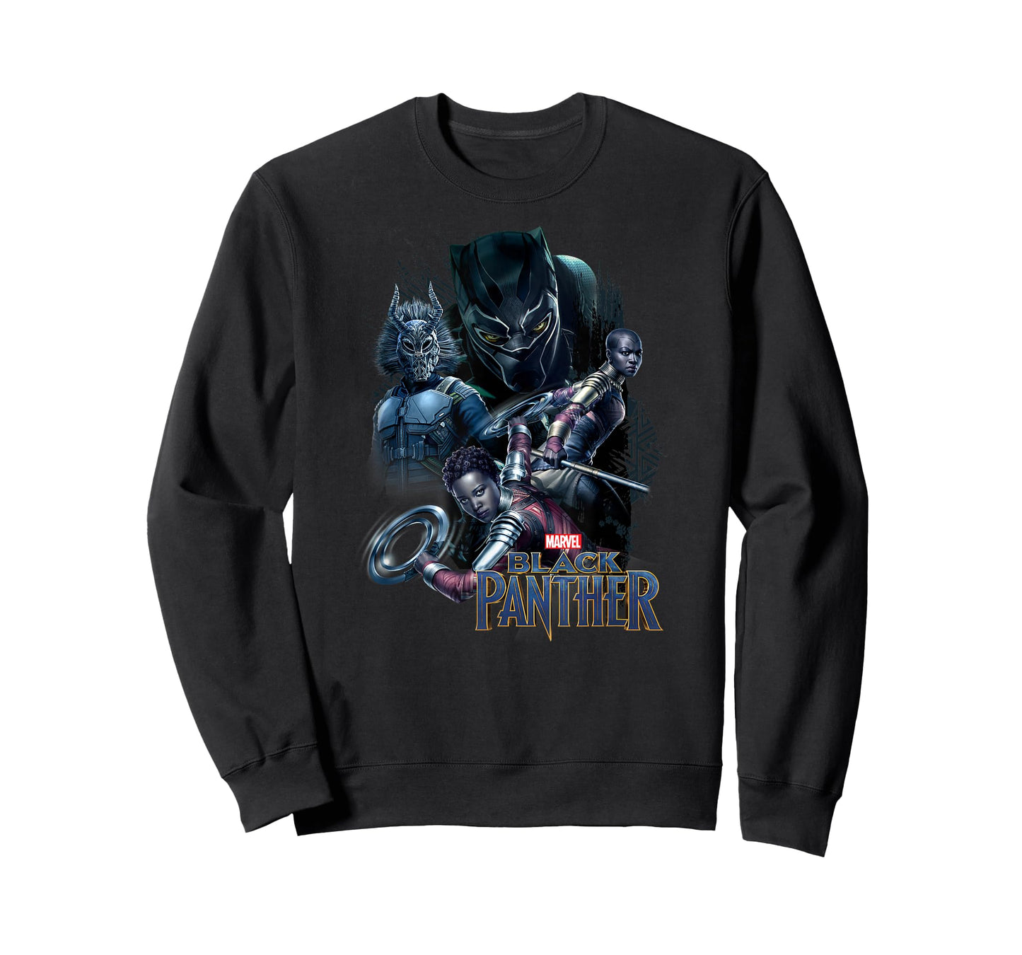 Marvel Black Panther Movie Warrior Poses Graphic T-Shirt T-Shirt