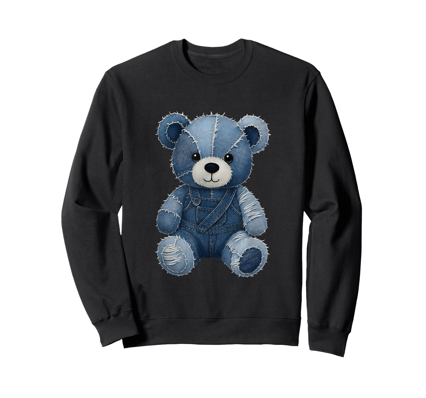 Cute Teddy Bear in Jeans T-Shirt