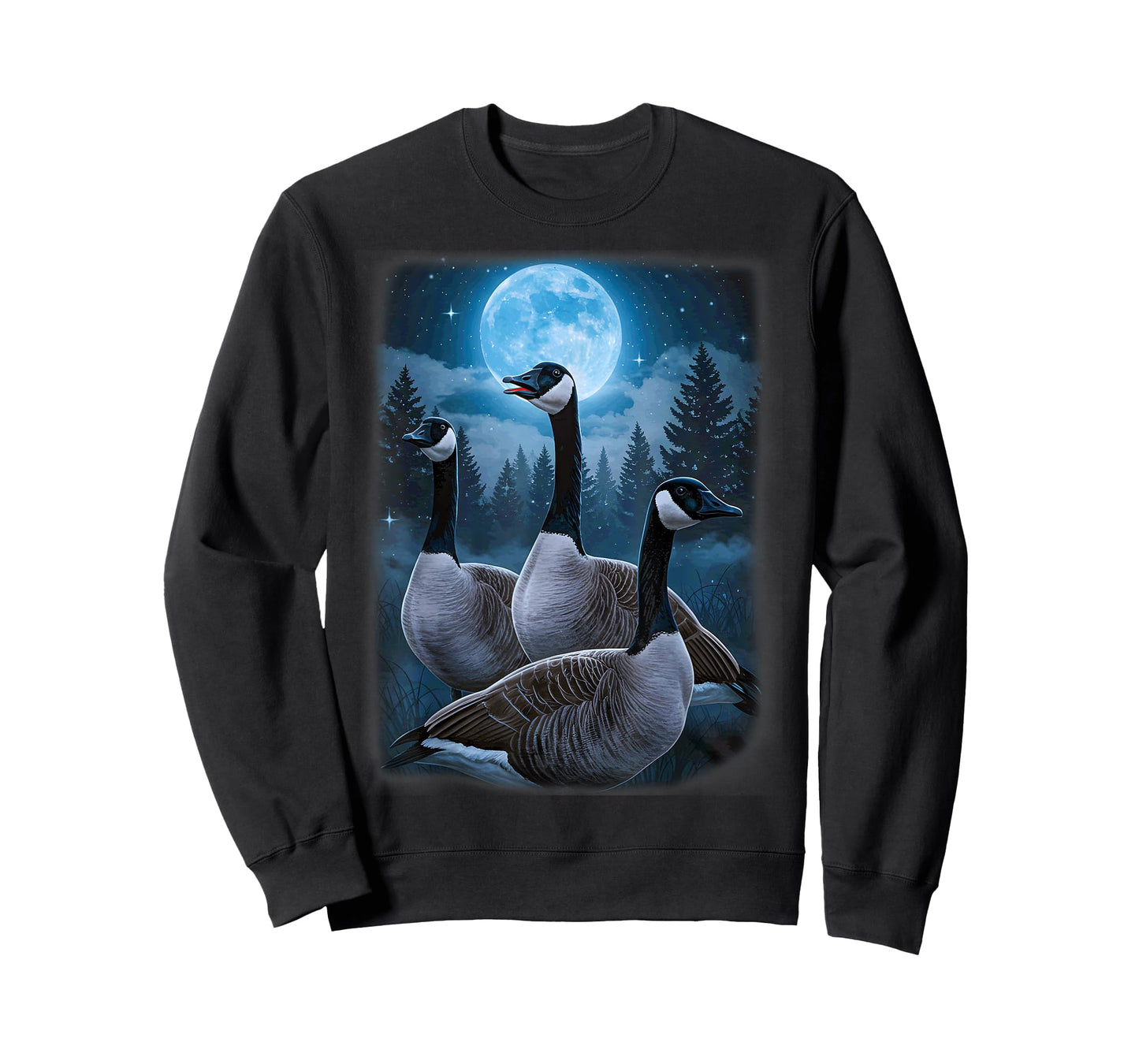 Canadian Geese Howling at the Moon T-Shirt