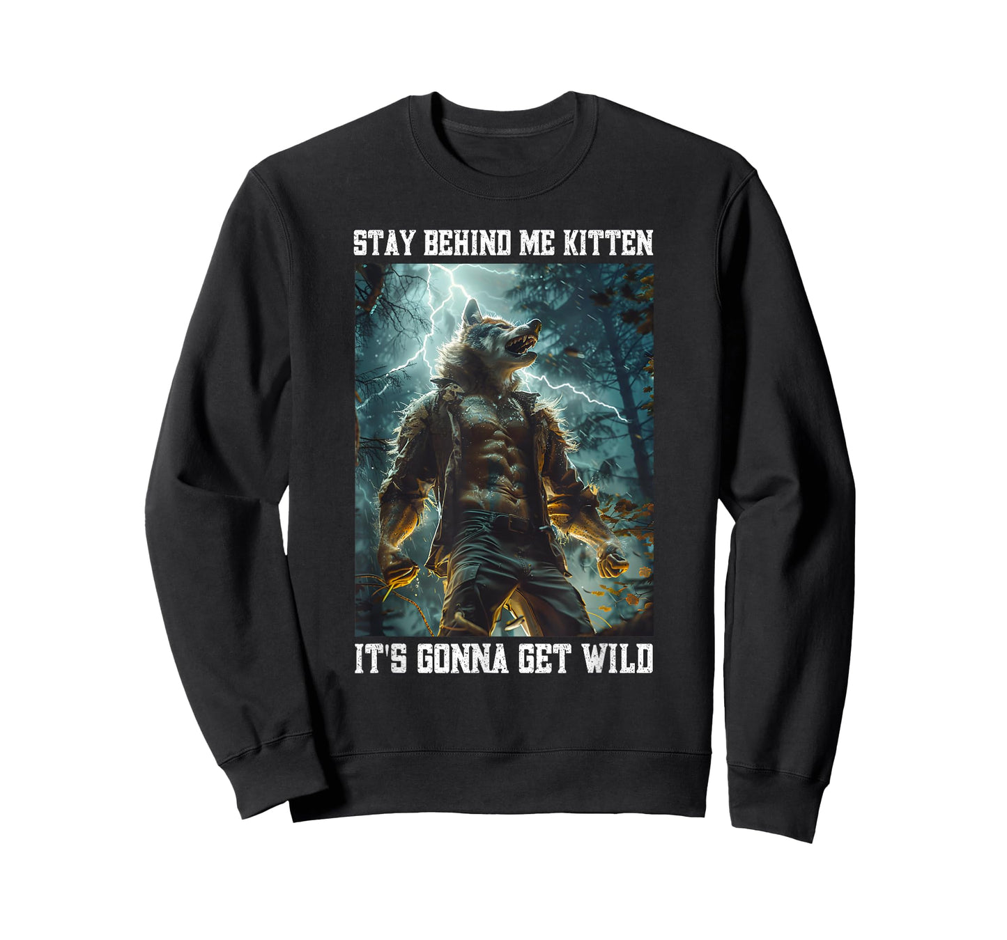 Cringy Werewolf Kitten Wolf Meme Cringe Alpha T-Shirt