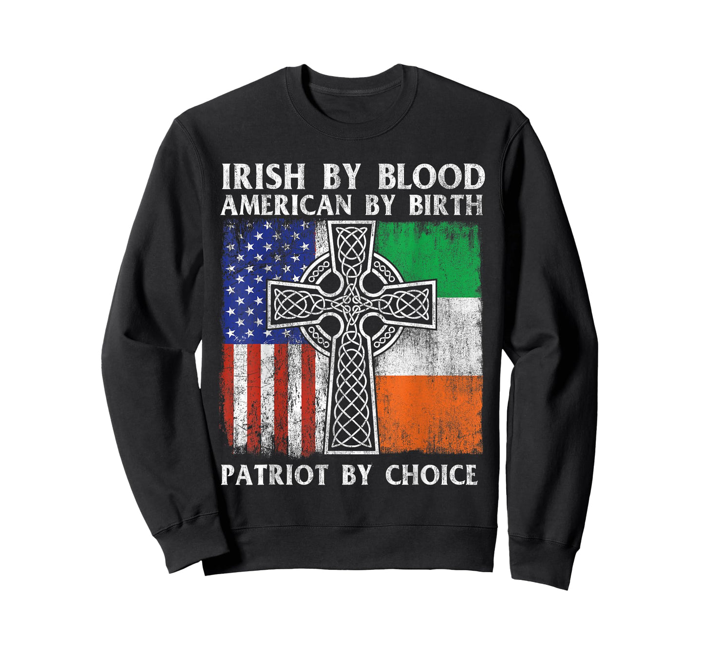 Irish by Blood American by Birth Patriot by Choice - Ireland T-Shirt Small
