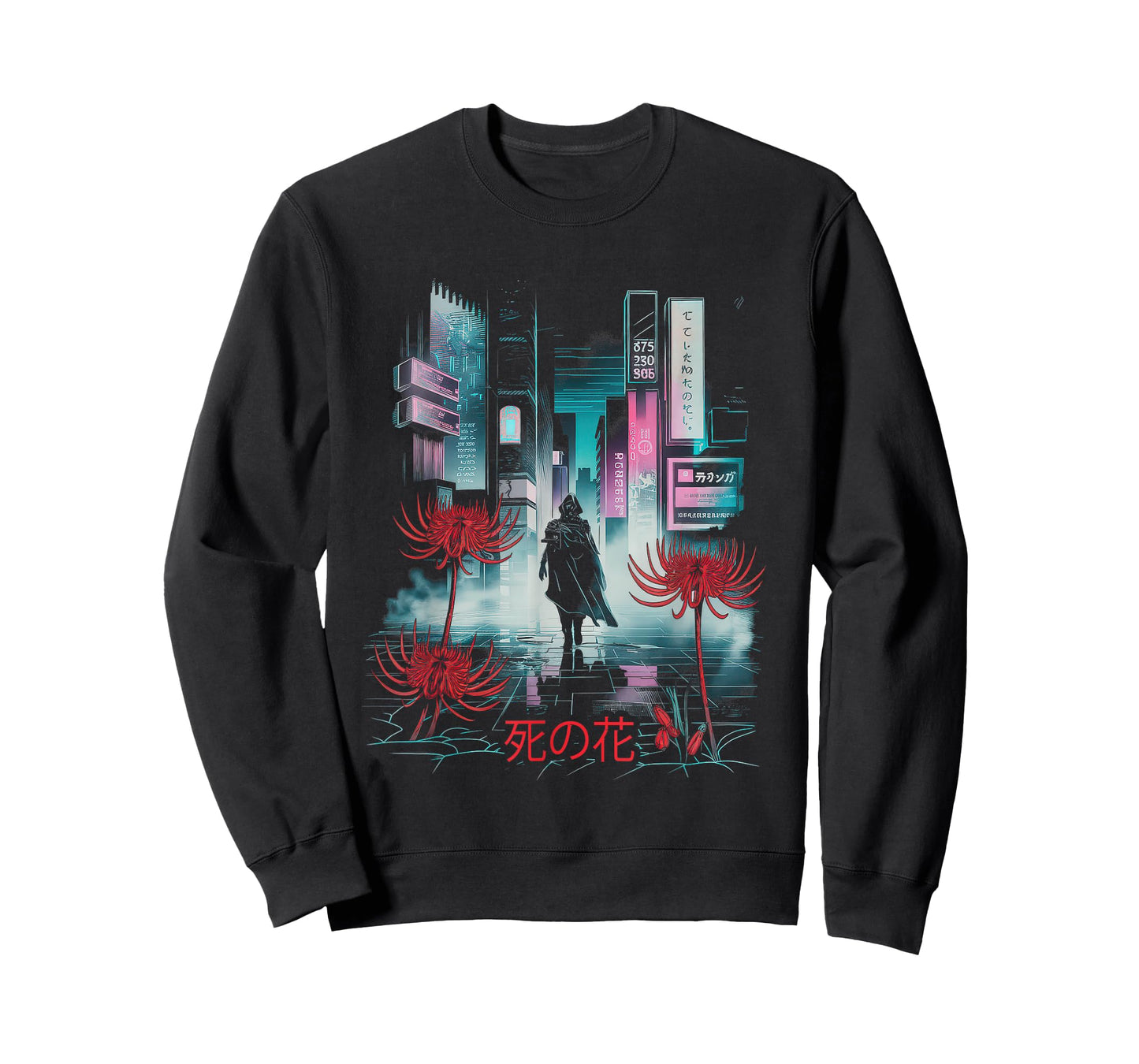 Japanese Spider Lily Tshirt Anime Aesthetic Flower Higanbana T-Shirt