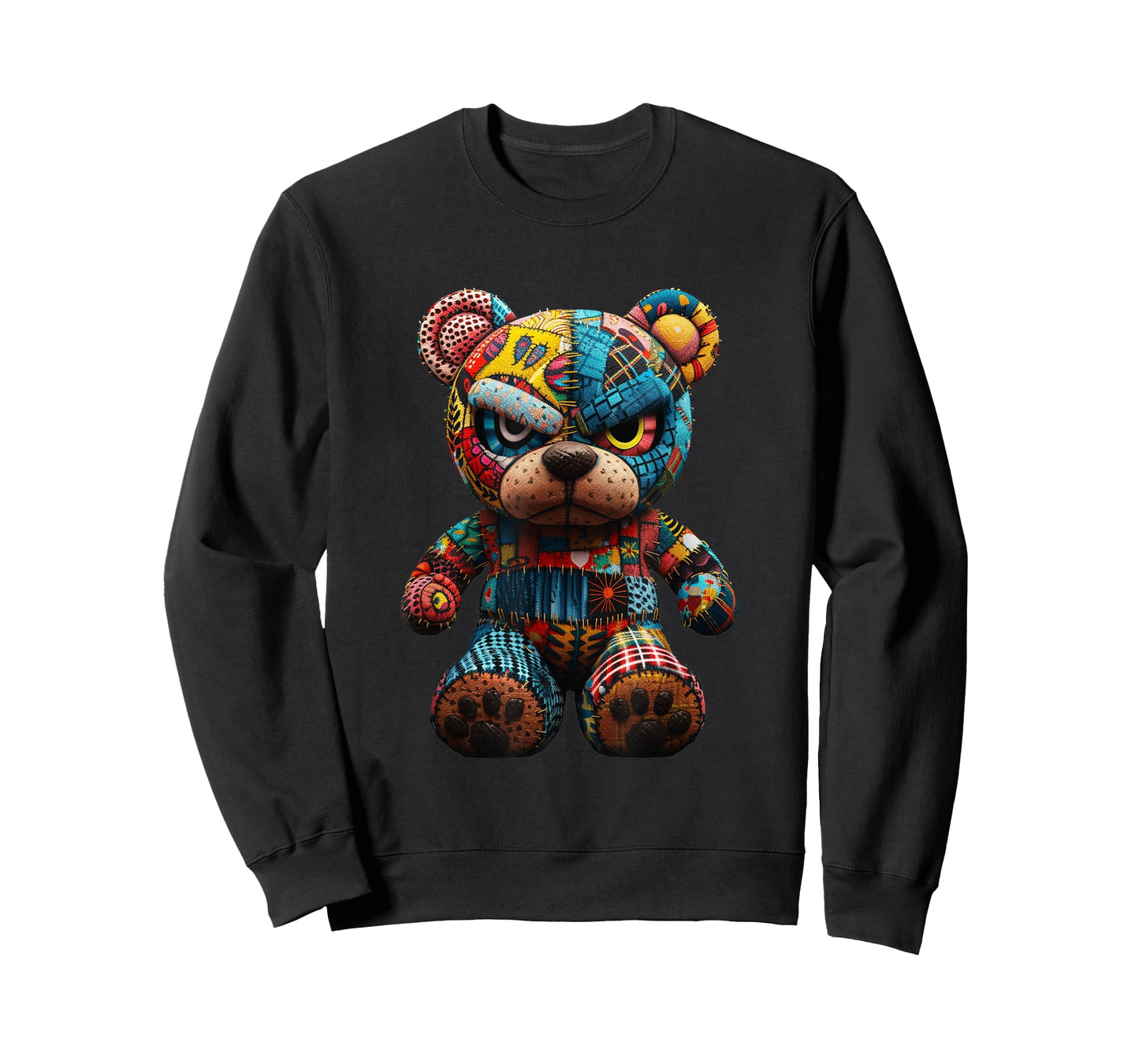 Funny Graphic Angry Teddy Bear Streetwear T-Shirt