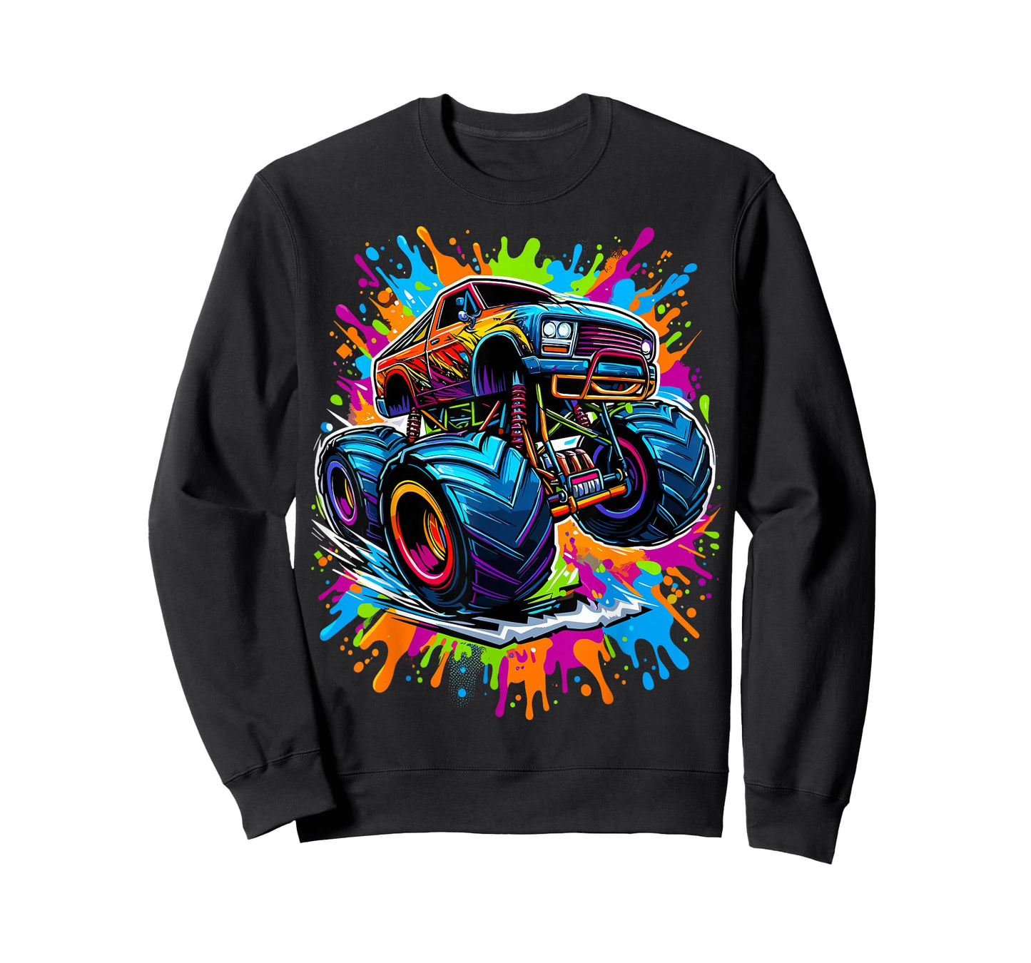 Monster Truck Lover Colorful T-Shirt
