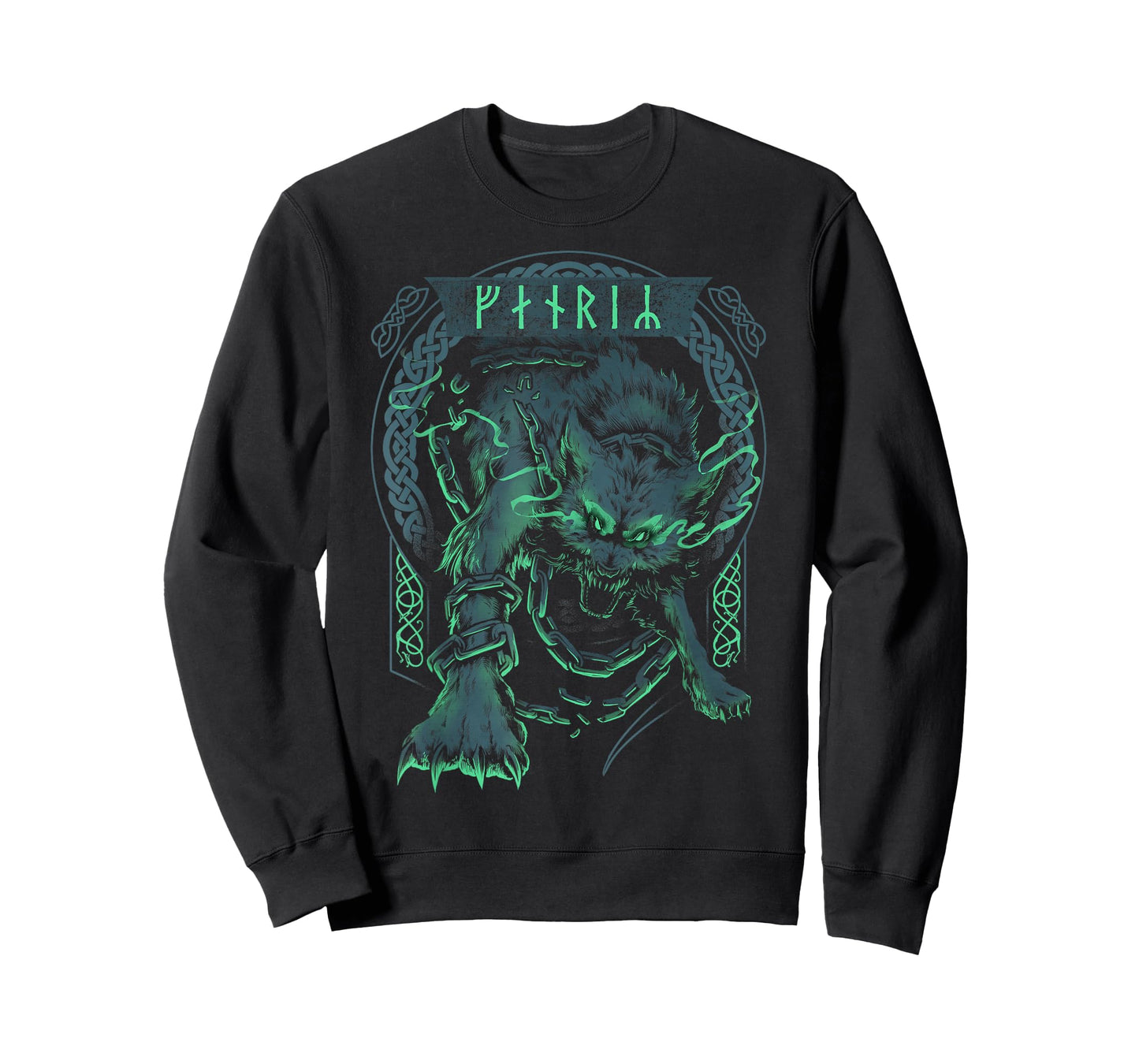 Wolf Viking Fenrir Scandinavian Pagan Norse Mythology T-Shirt