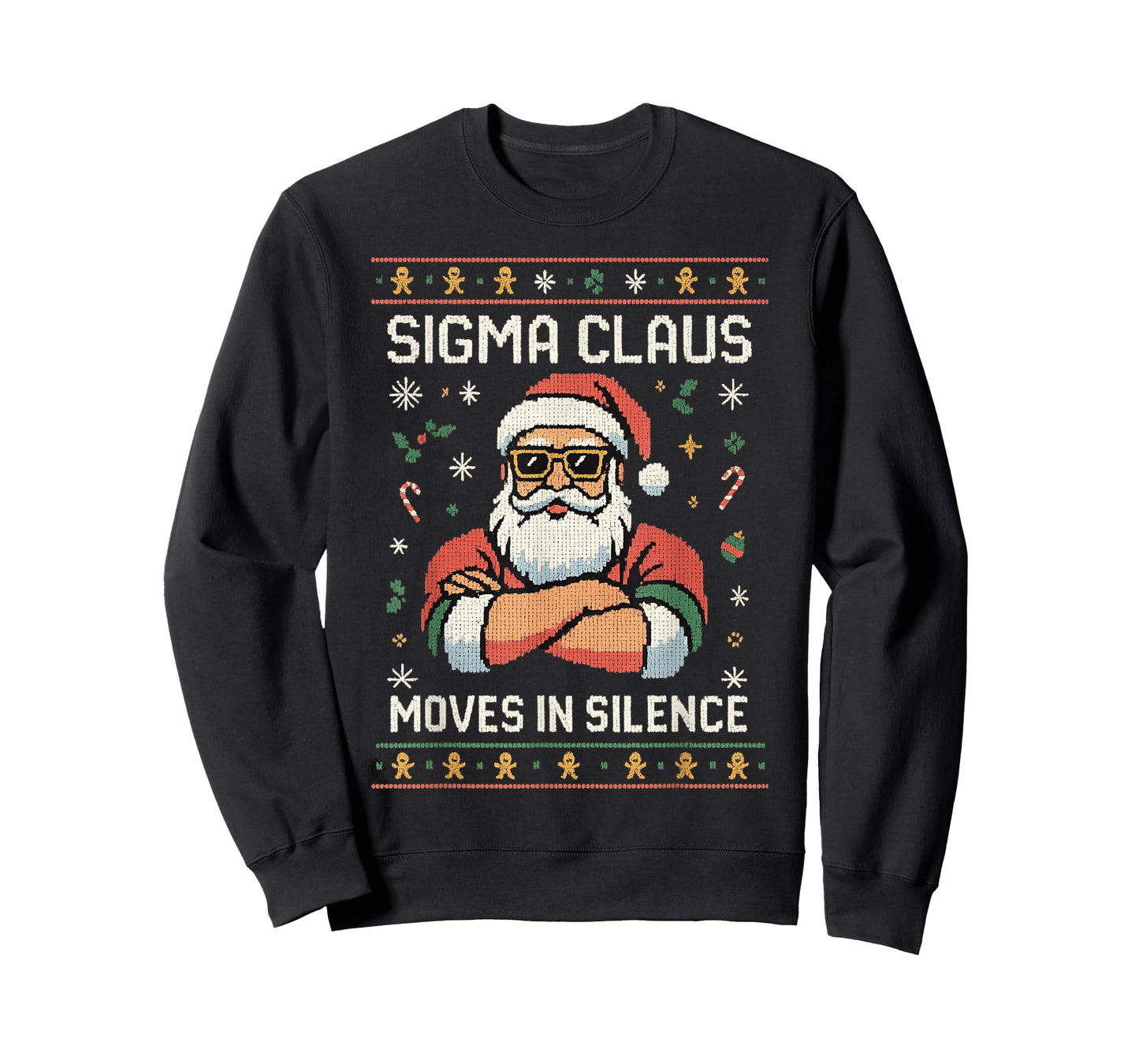 Christmas Shirt - Sigma Santa Ugly Xmas Sweater T-Shirt