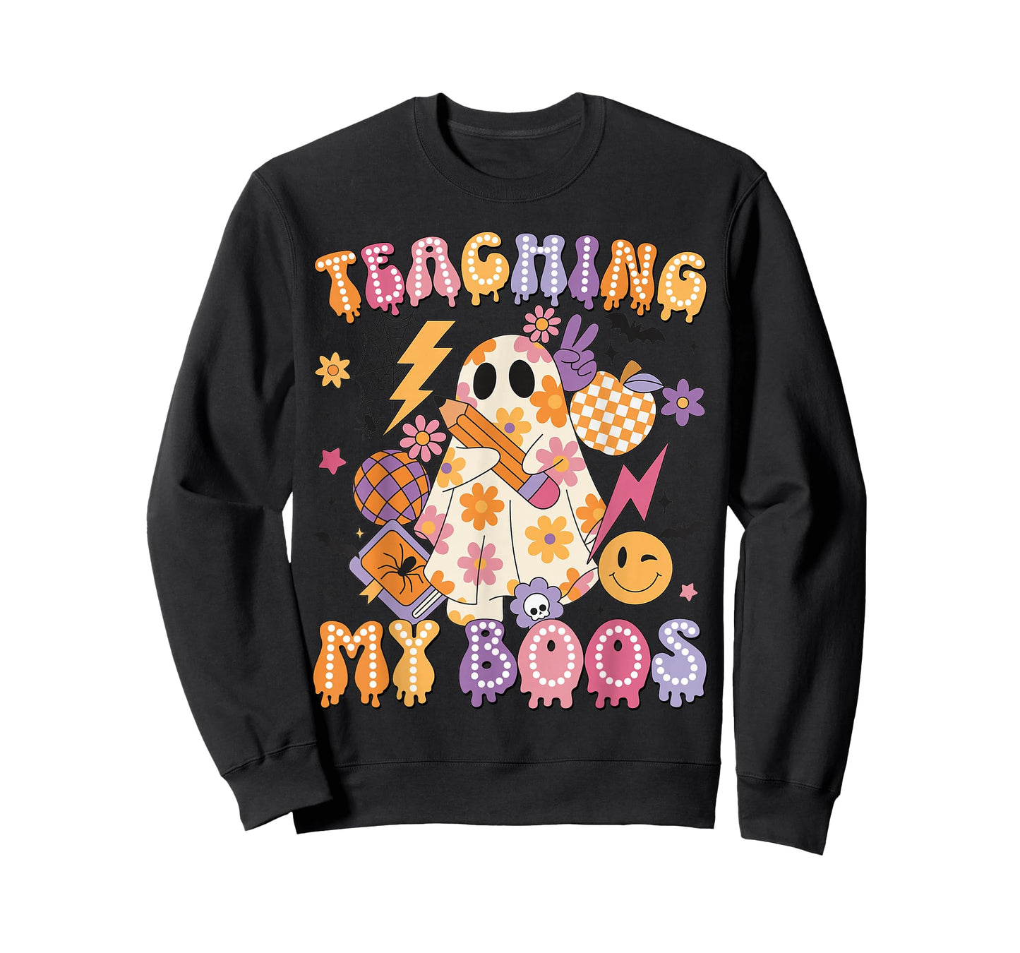 Teaching My Boos Ghost Halloween Costumes Teacher Men Women T-Shirt