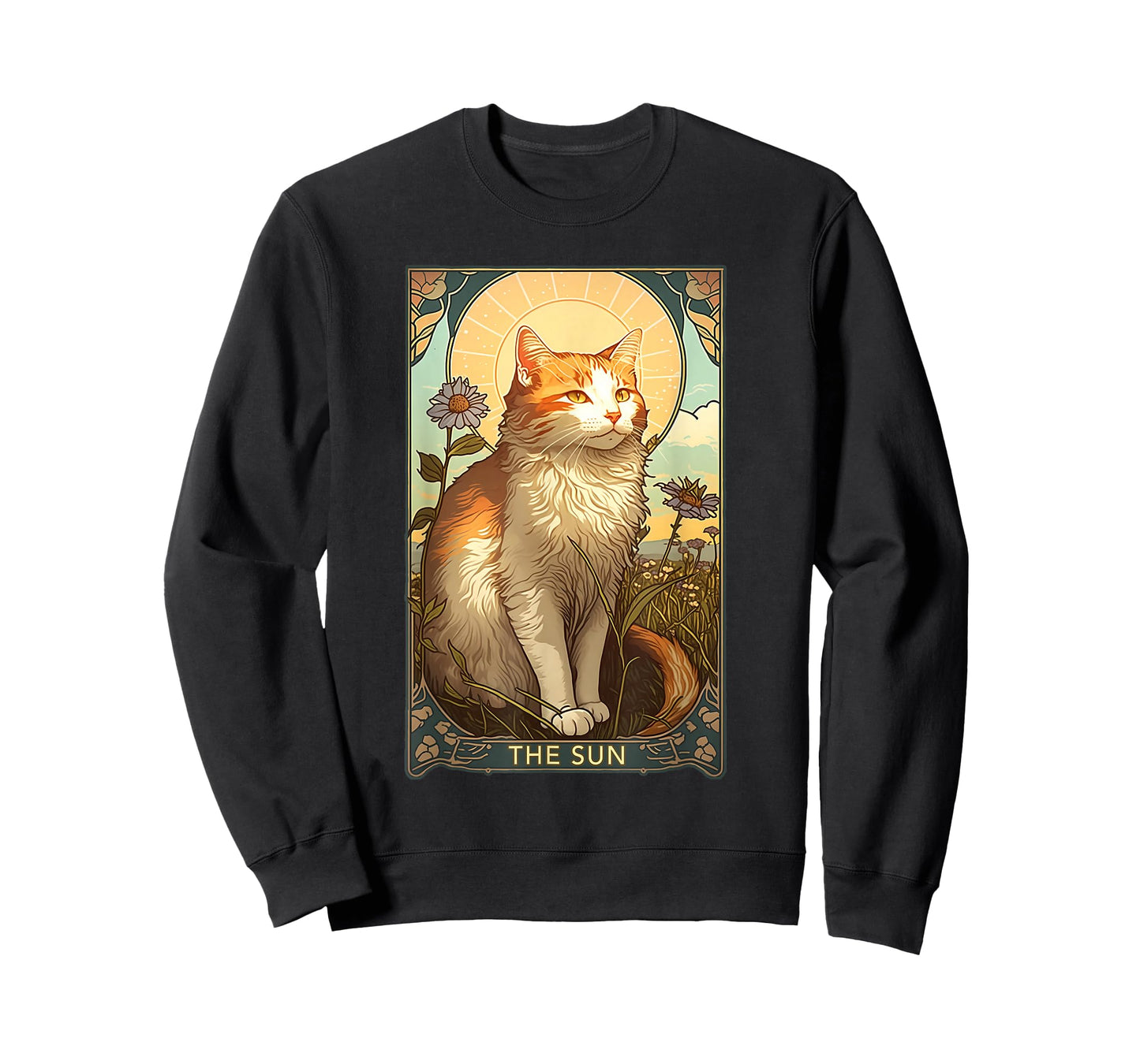 Cat Tarot Card, The Sun Tarot Card, Art Nouveau T-Shirt T-Shirt