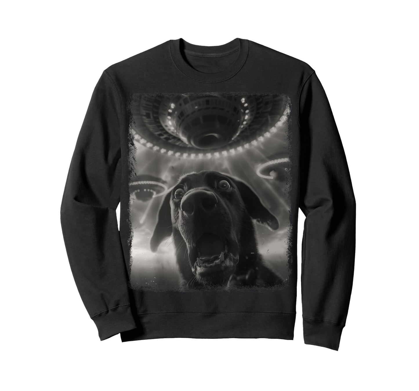 Labrador Dog UFO Alien Extraterrestrial Selfie T-Shirt