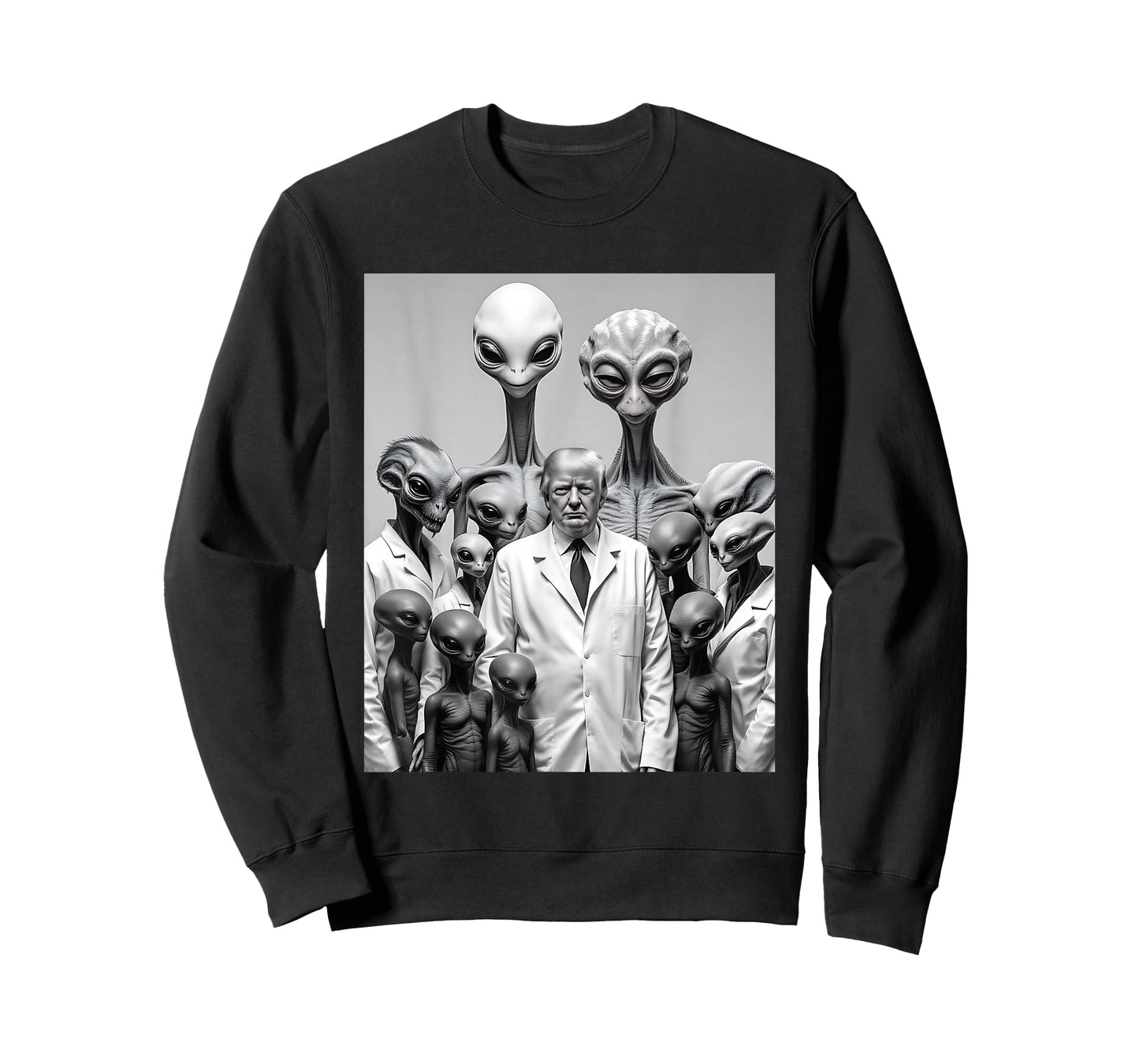 Funny Trump with Aliens Conspiracy Extraterrestrial Friend T-Shirt