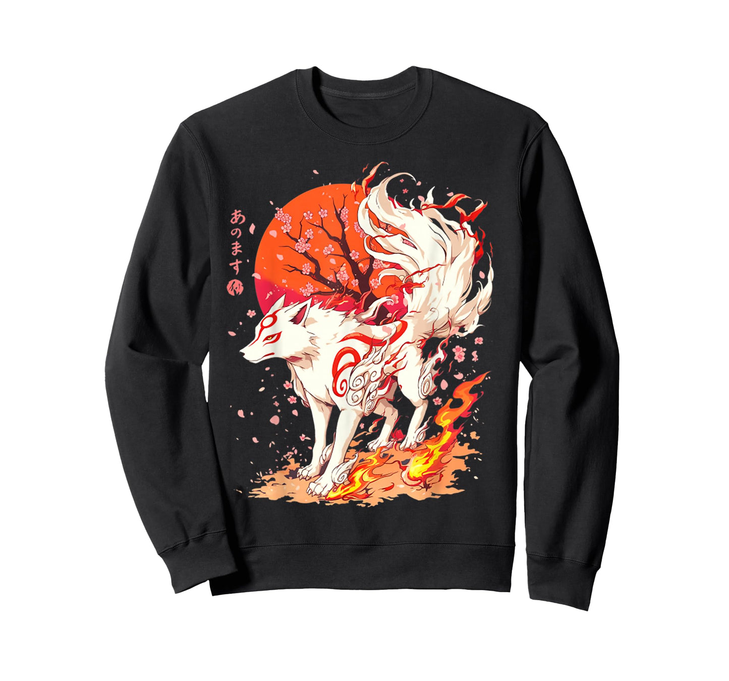 Retro Animal Basic Fox Funny Okami Retro Japanese Style T-Shirt