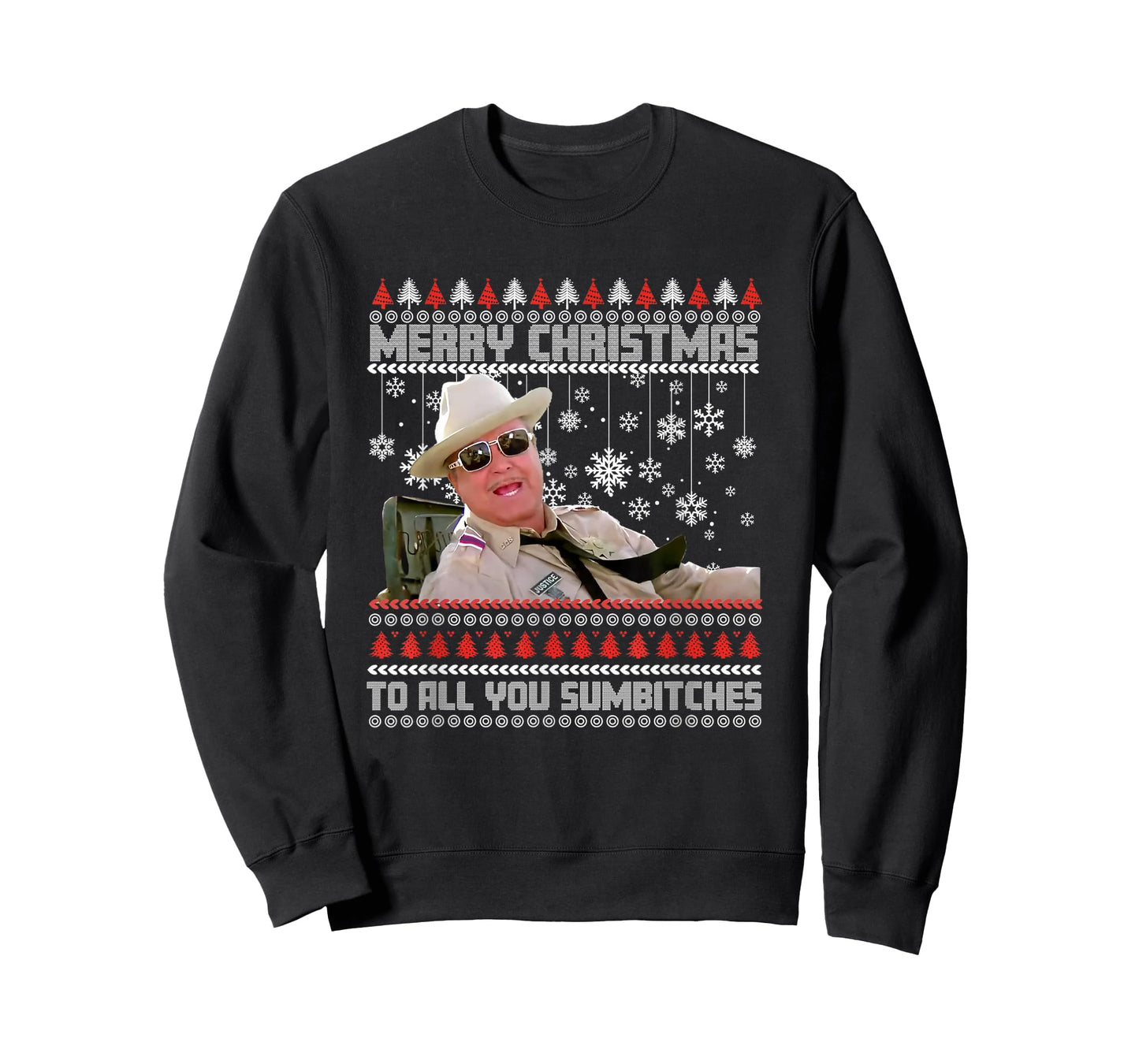 Merry Christmas to All You Sumbitches Funny Ugly Sweater T-Shirt
