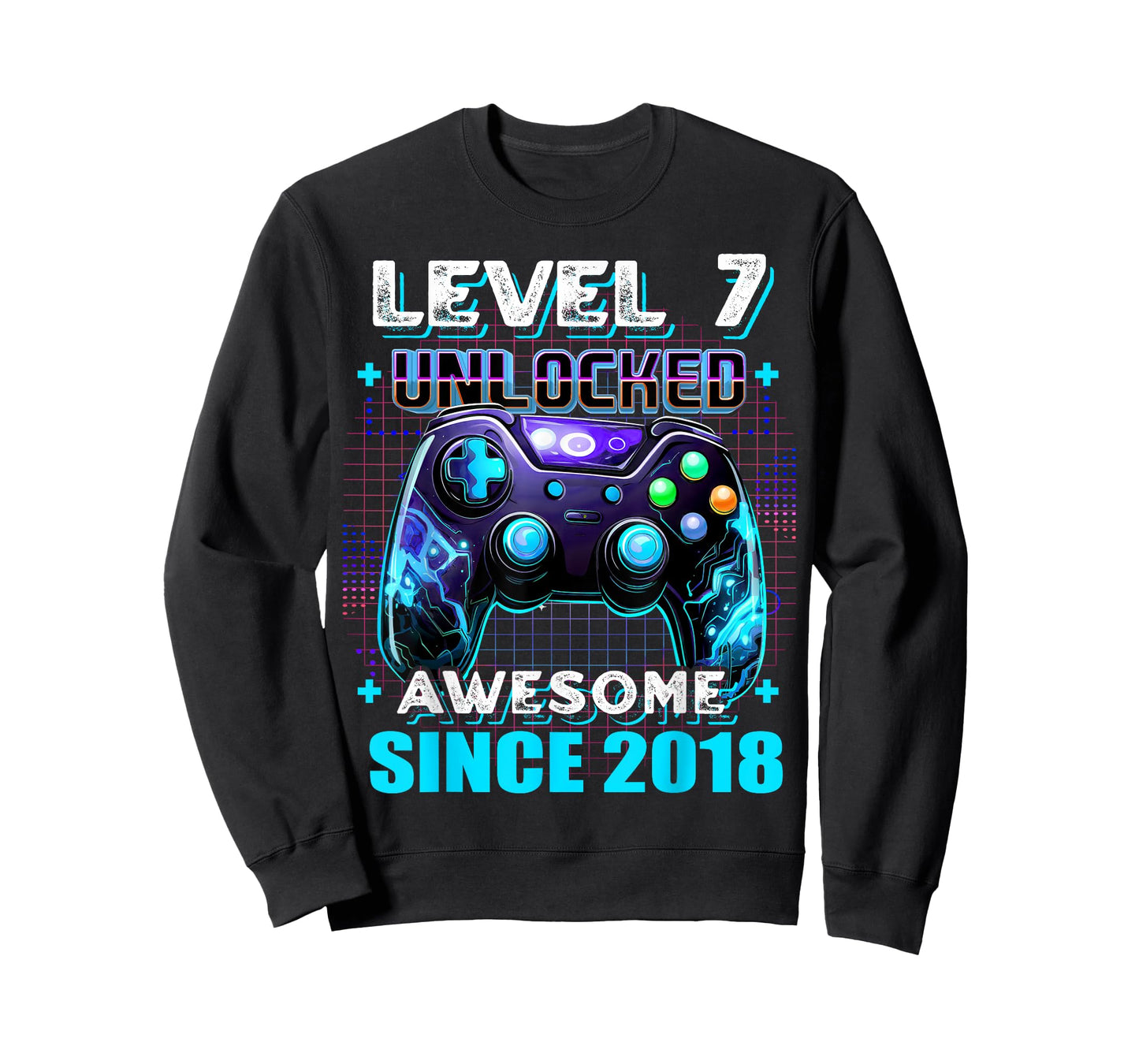 7th Birthday Boy Level 7 Gamer 7 Year Video Game Party T-Shirt
