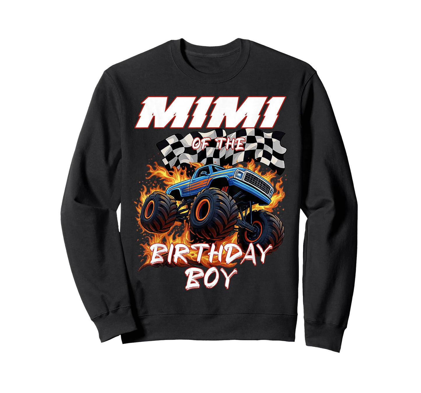 Mimi of The Birthday Boy Monster Truck Family Matching T-Shirt