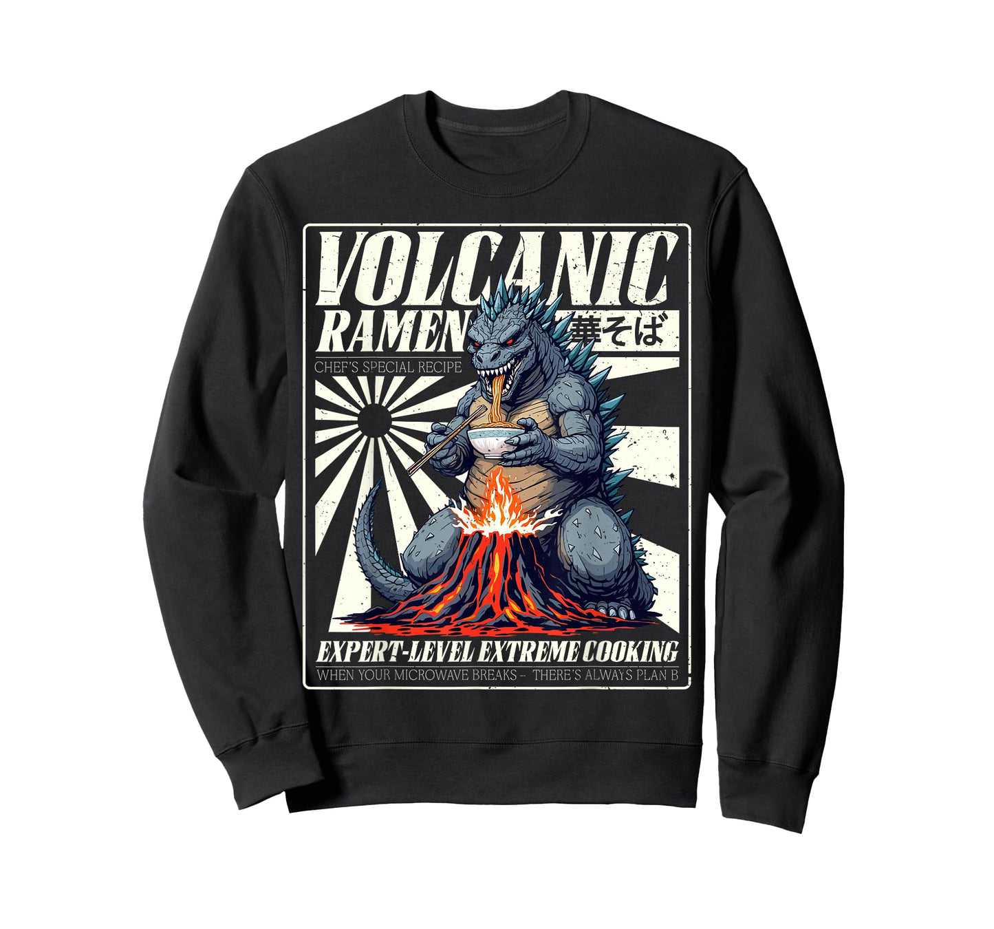 Giant Kaiju Eating Japanese Ramen Monster Lover Birthday T-Shirt