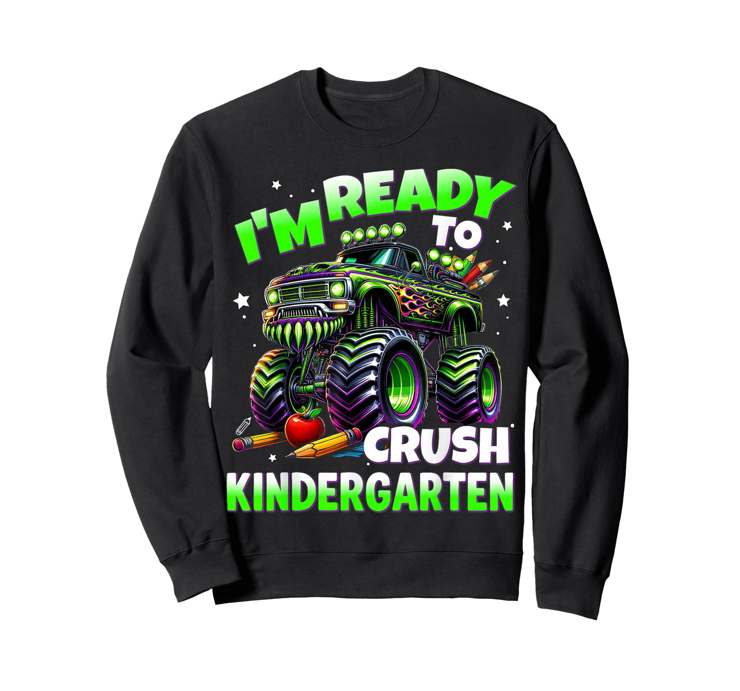 I'm Ready To Crush Kindergarten Monster Truck Boys T-Shirt
