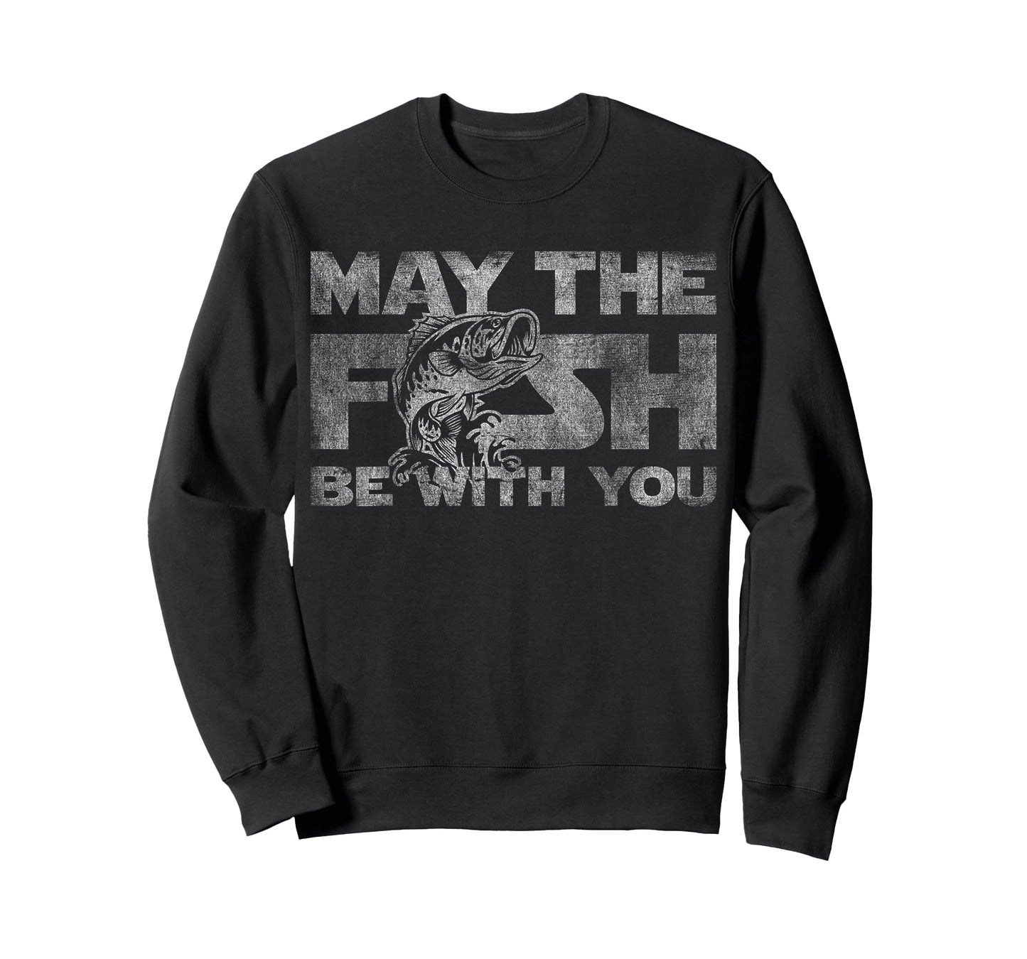 May the fish with you his funny fishing sci-fi gift T-Shirt