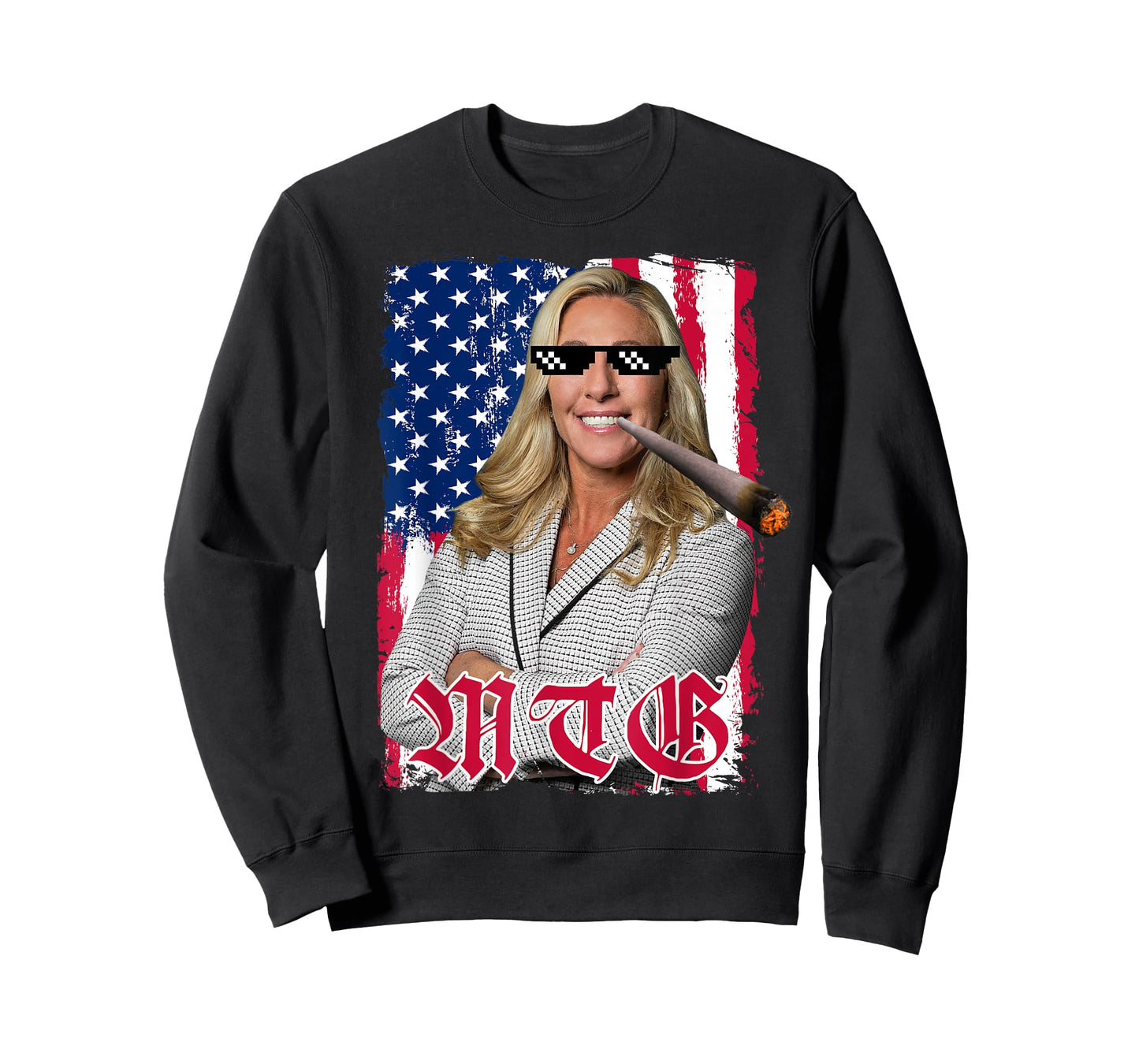 Marjorie Taylor Greene for President 2024 - Thug Life Meme T-Shirt