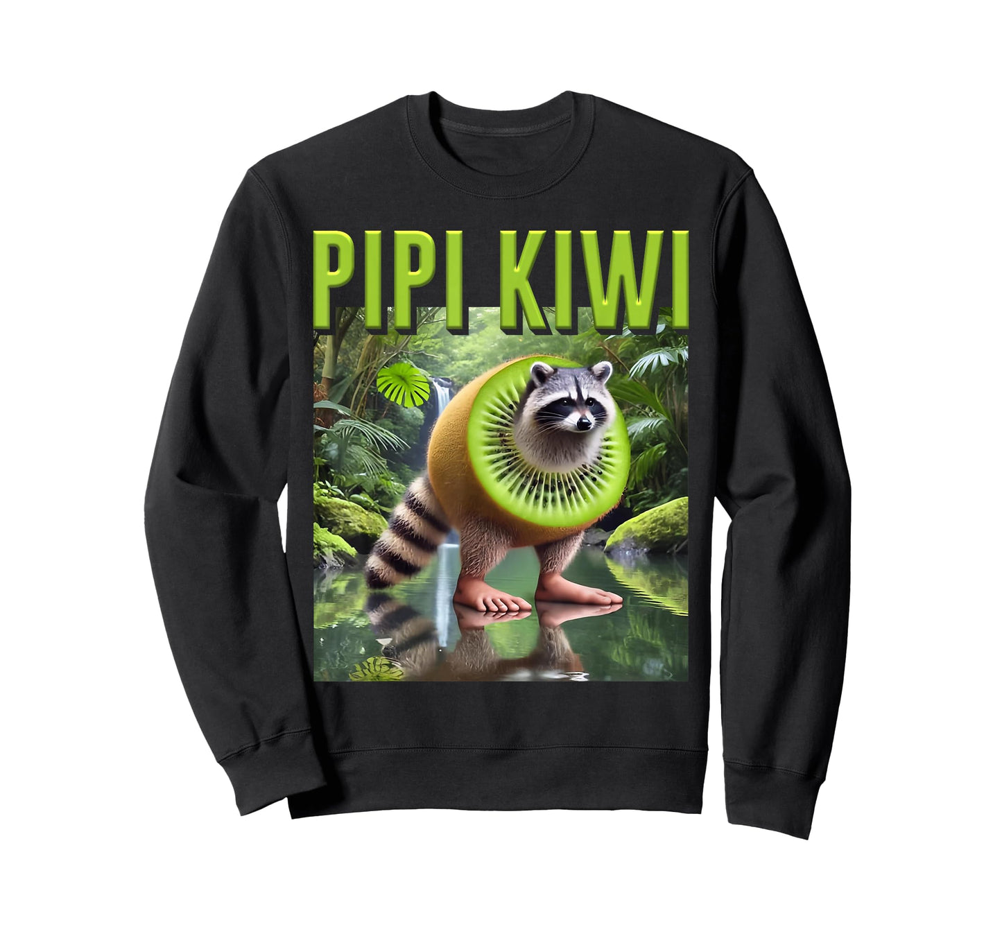 Italian Brainrot Internet Meme Pipi Kiwi Raccoon AI Generate T-Shirt