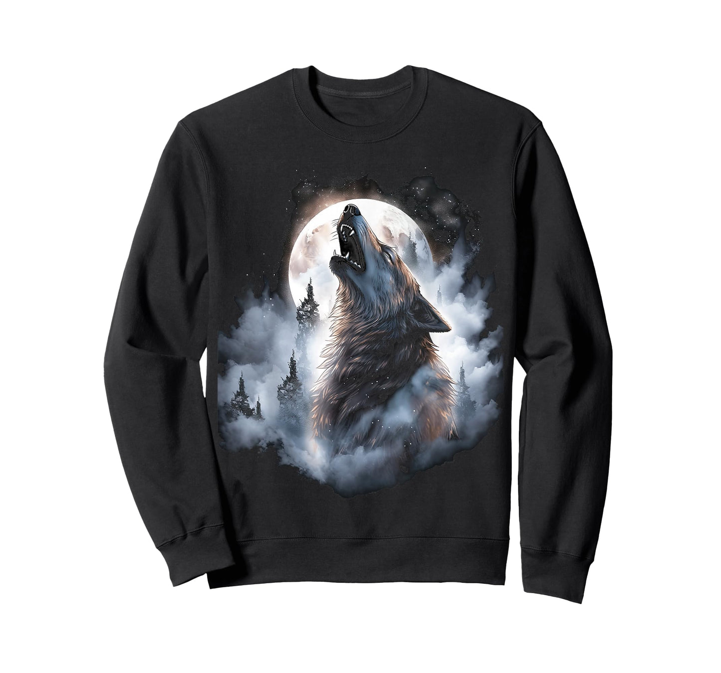 Wolves Howl to the Moon Wolf Wild Animals T-Shirt