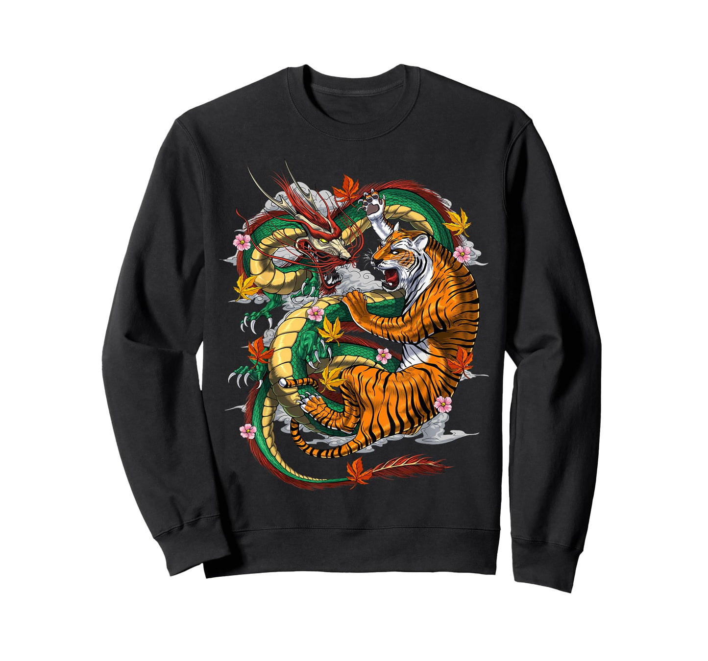 Japanese Dragon Japanese Tiger Folklore T-Shirt
