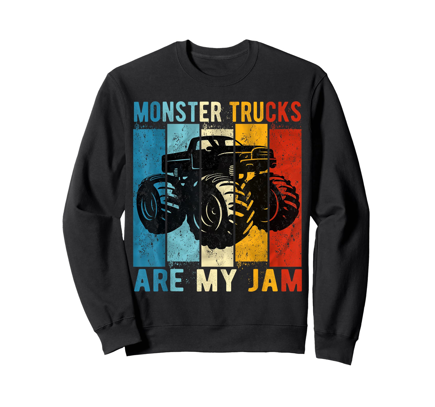 Monster Trucks Are My Jam Vintage Retro Monster Truck T-Shirt