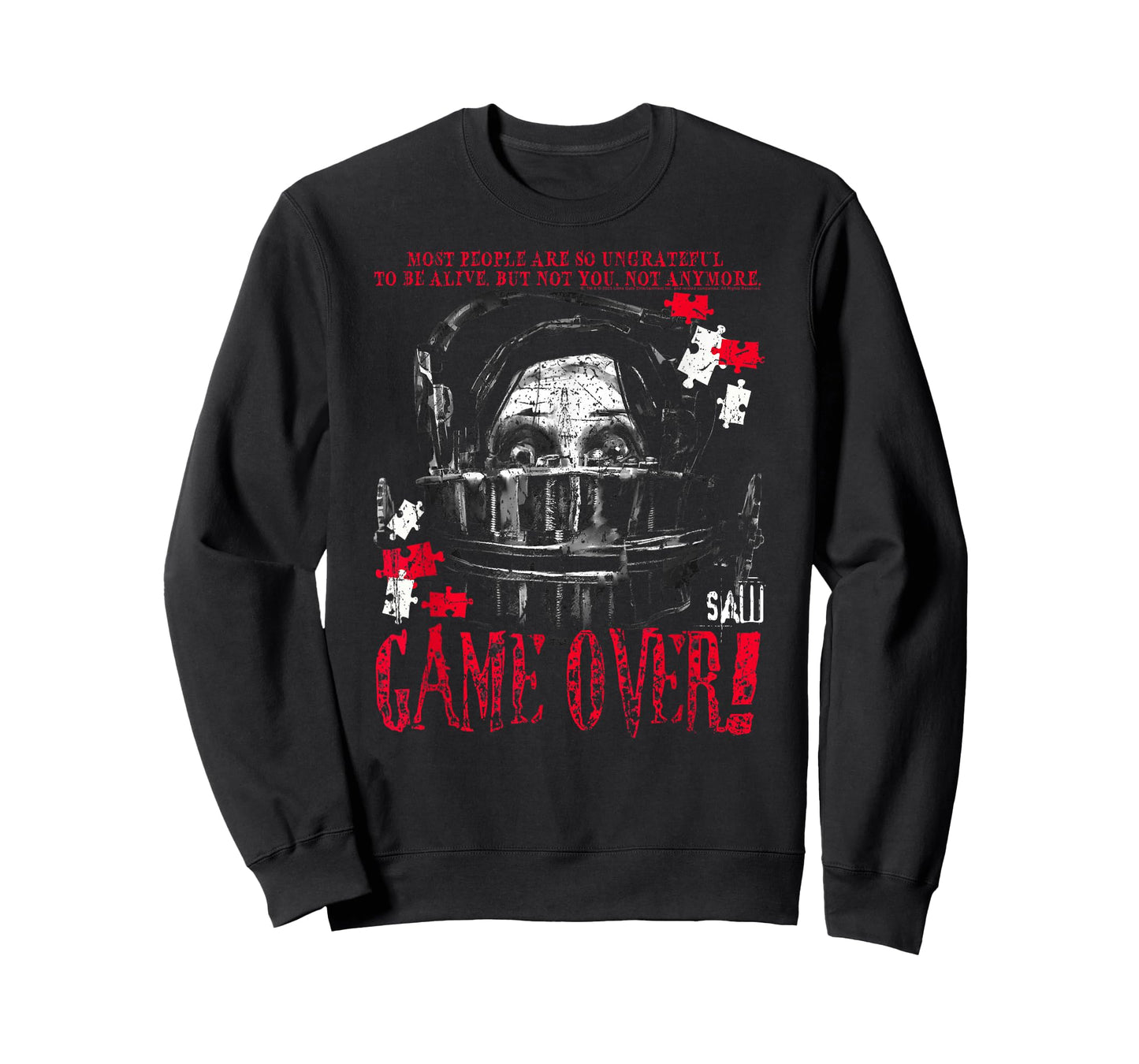Saw Game Over Head Trap Horror Movie T-Shirt