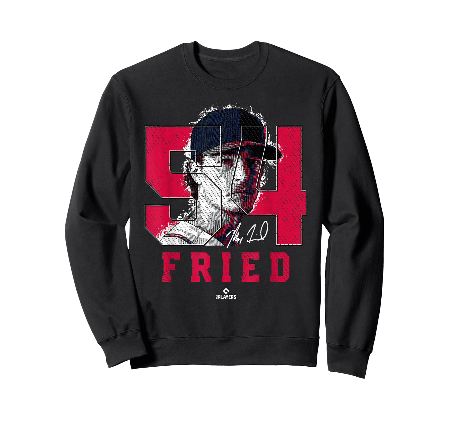 Max Fried Silhouette Maximus Atlanta MLBPA T-Shirt