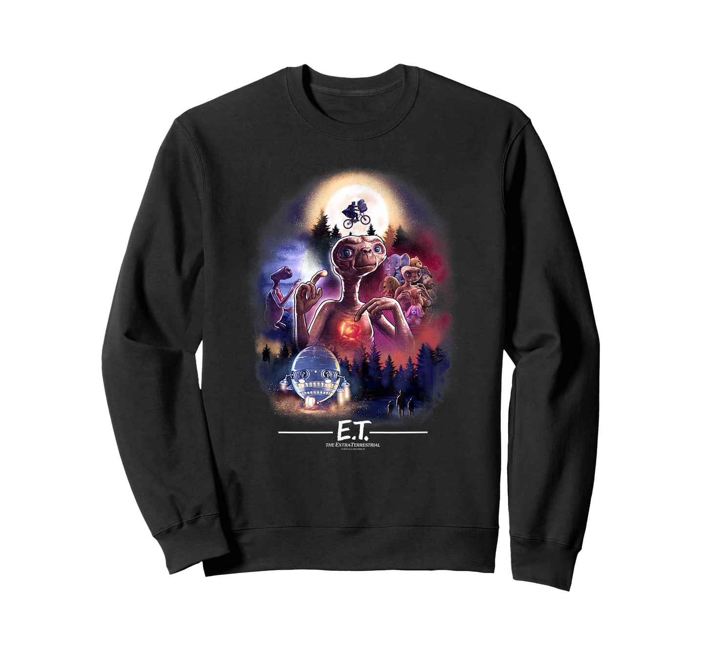 E.T. the Extra-Terrestrial Centered Collage T-Shirt