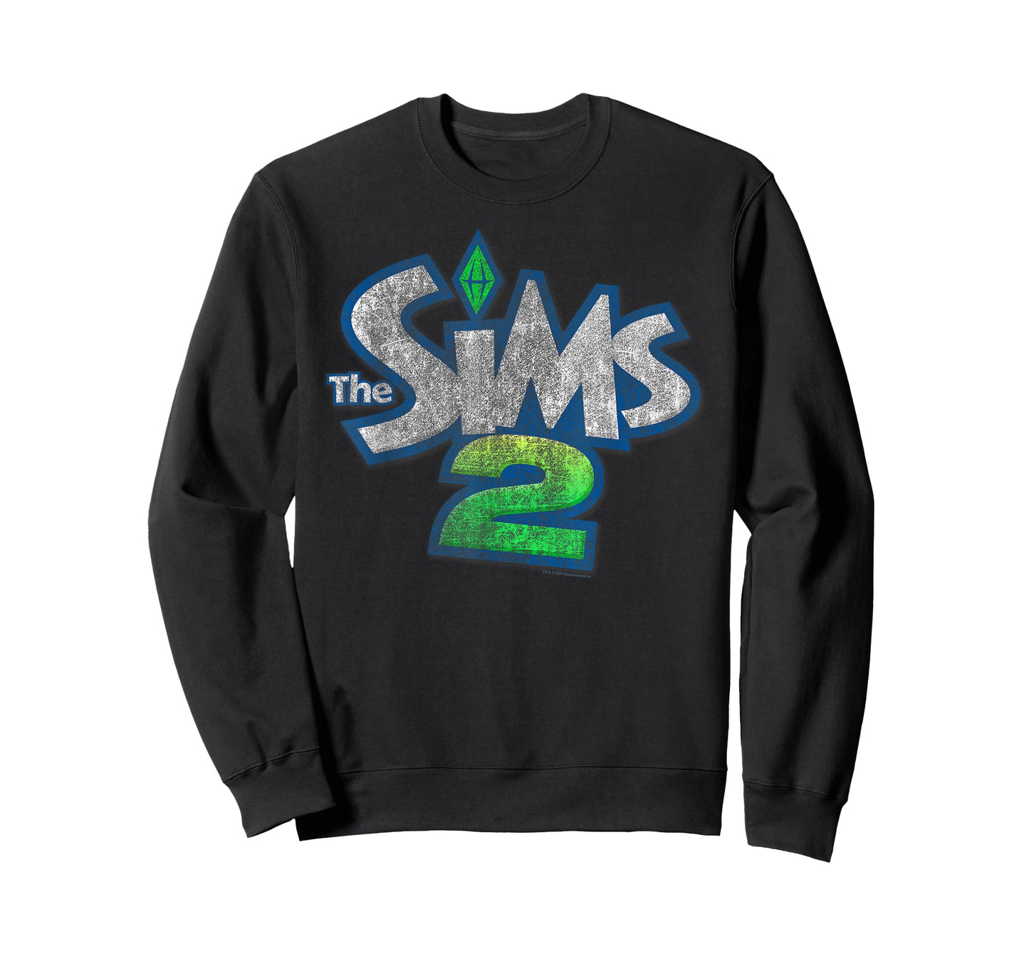 The Sims Retro Distressed The Sims 2 Logo Video Game T-Shirt