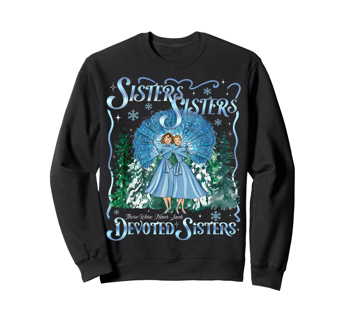 Devoted Sisters Merry Christmas White Xmas Pajamas Holiday T-Shirt